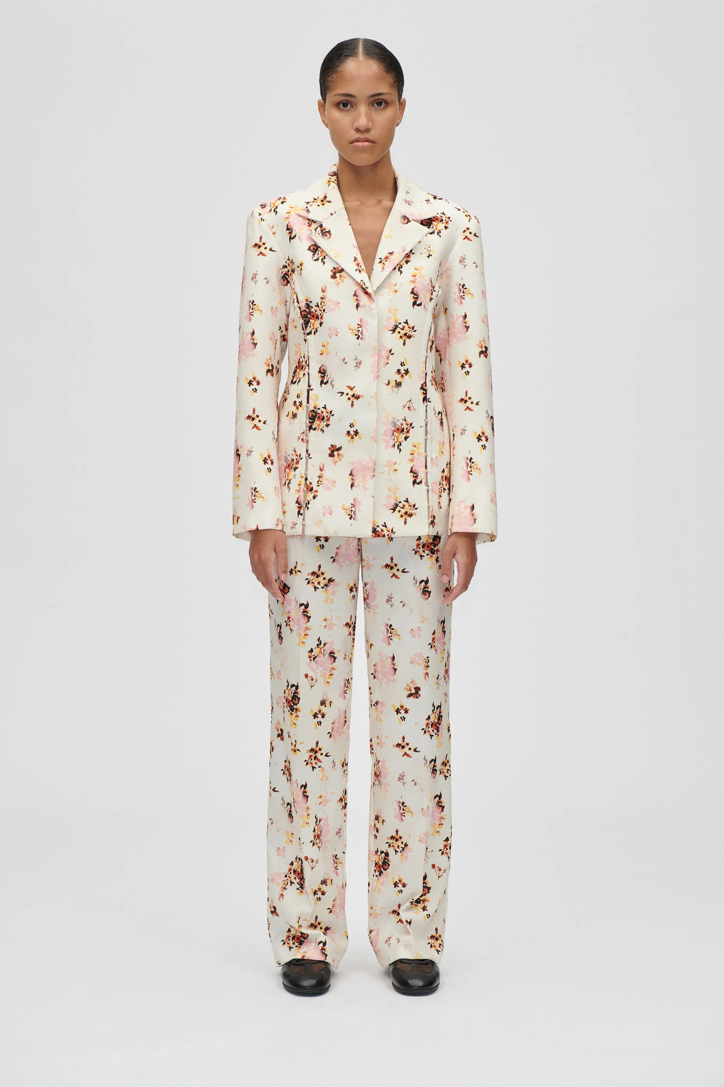 Functional Structured Tailoring Pants - Sun Kissed Magnolia sold by STINE GOYA product image thumbnail 3