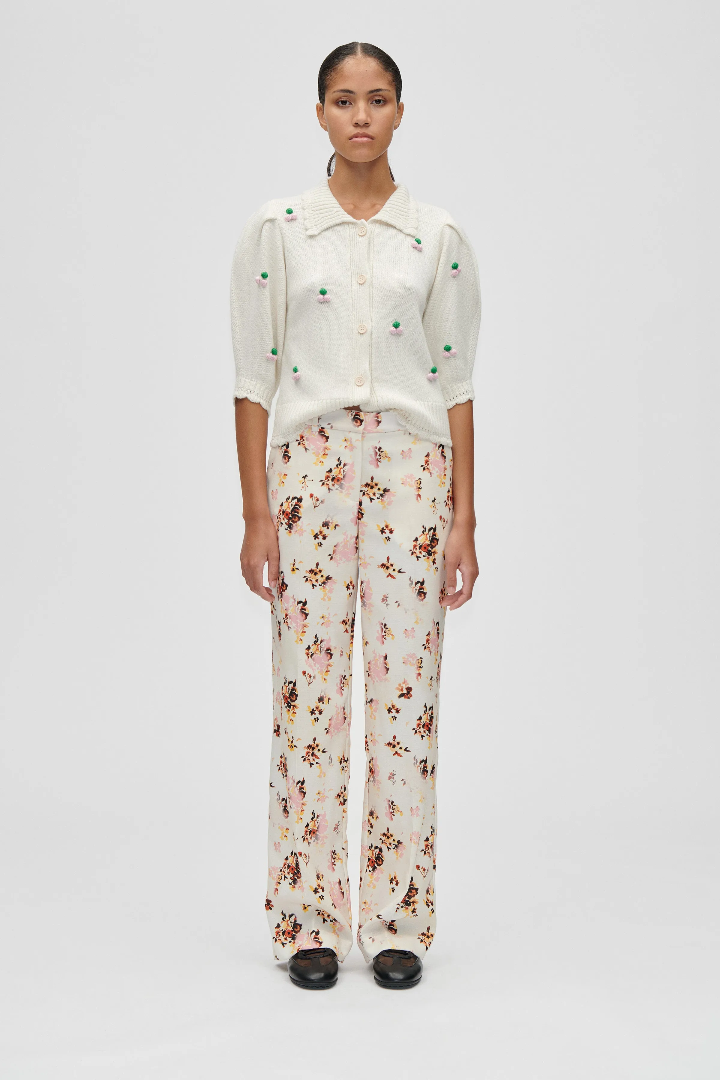 Functional Structured Tailoring Pants - Sun Kissed Magnolia sold by STINE GOYA