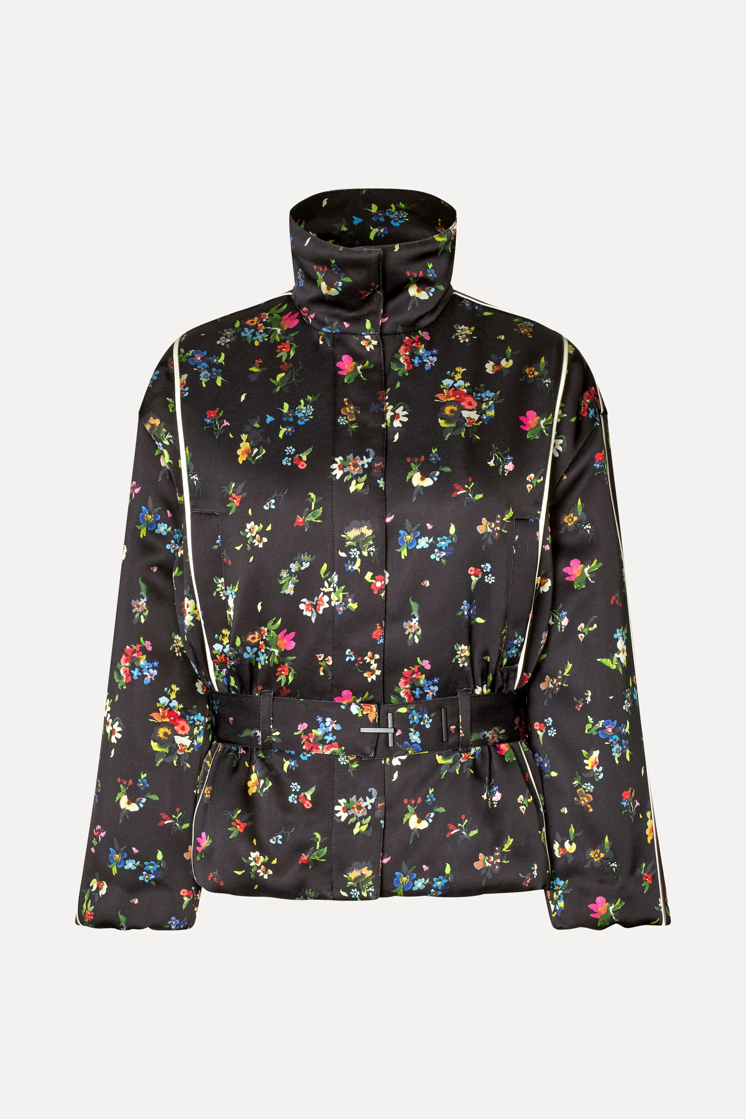 Cinched Aviator Bomber Jacket - Magnolia Garden sold by STINE GOYA product image thumbnail 3