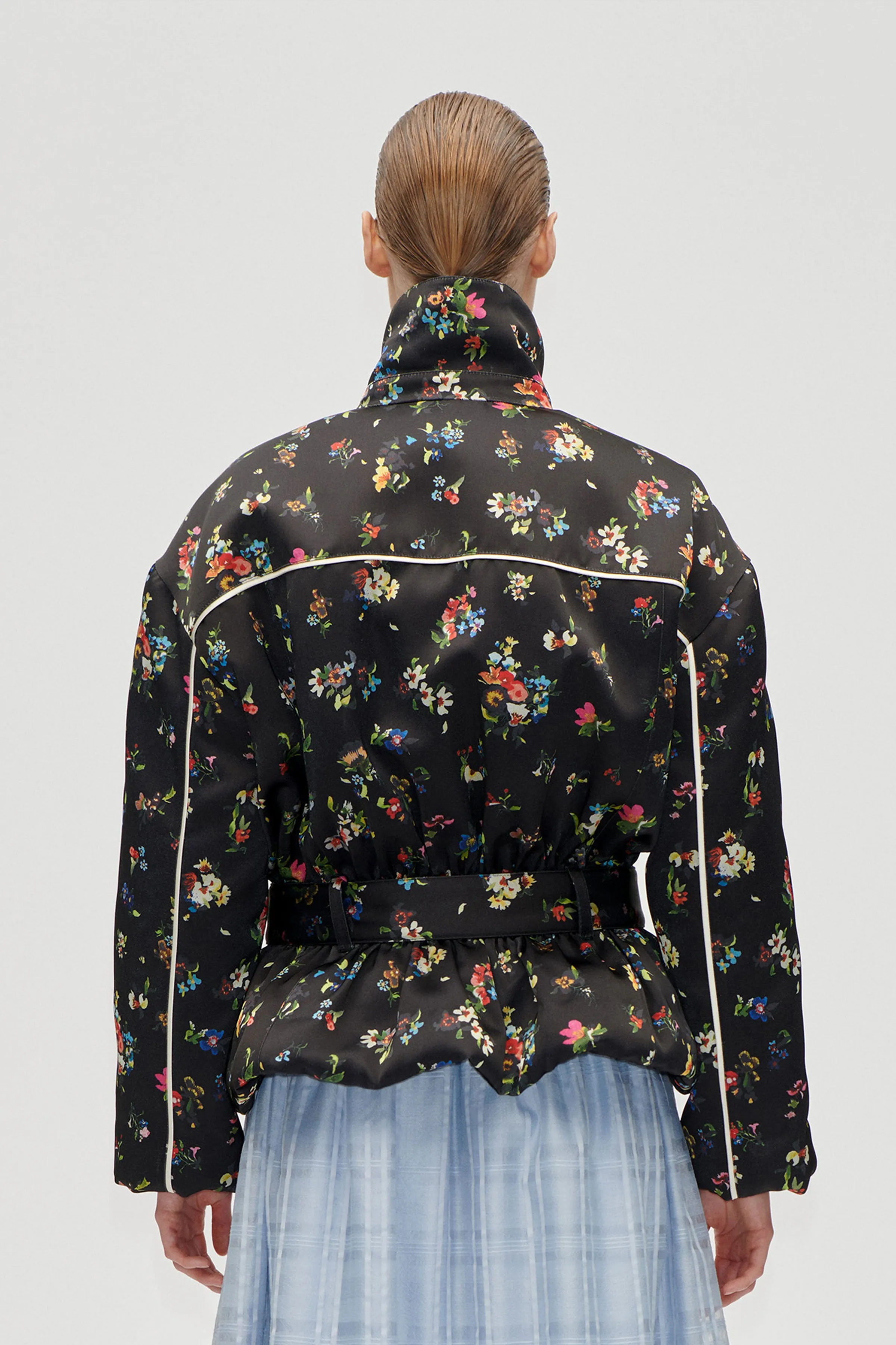 Cinched Aviator Bomber Jacket - Magnolia Garden sold by STINE GOYA product image thumbnail 2