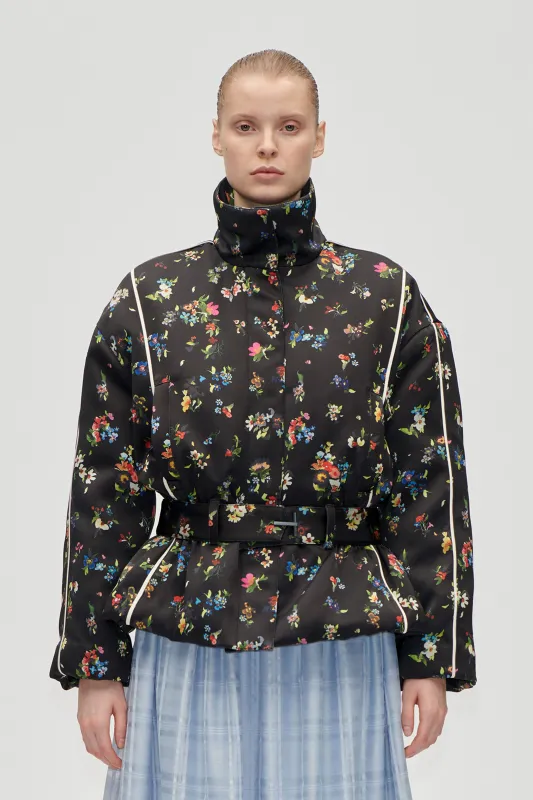 Cinched Aviator Bomber Jacket - Magnolia Garden sold by STINE GOYA