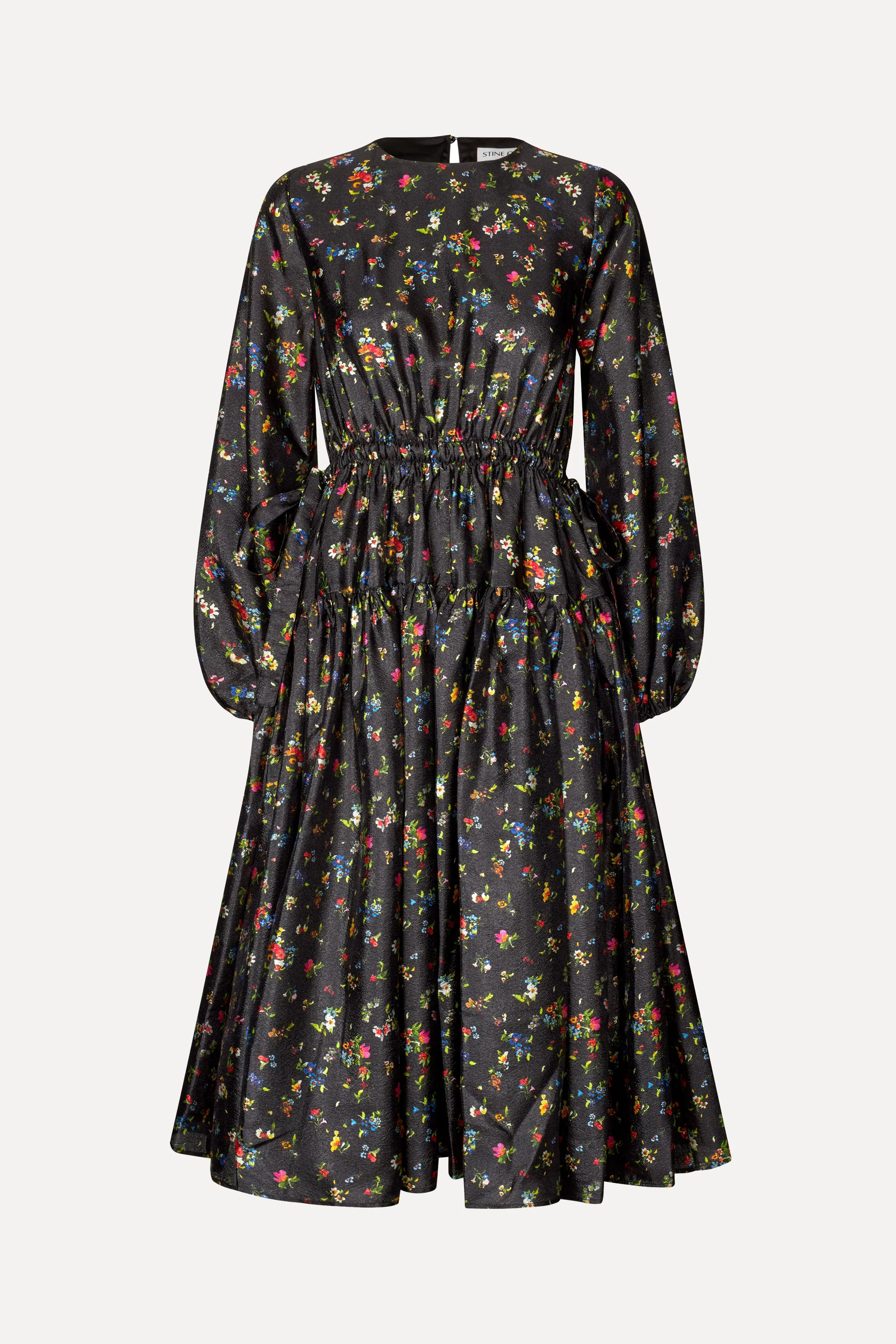 Waist Tie Ruffle Midi Dress - Magnolia Garden sold by STINE GOYA product image thumbnail 3