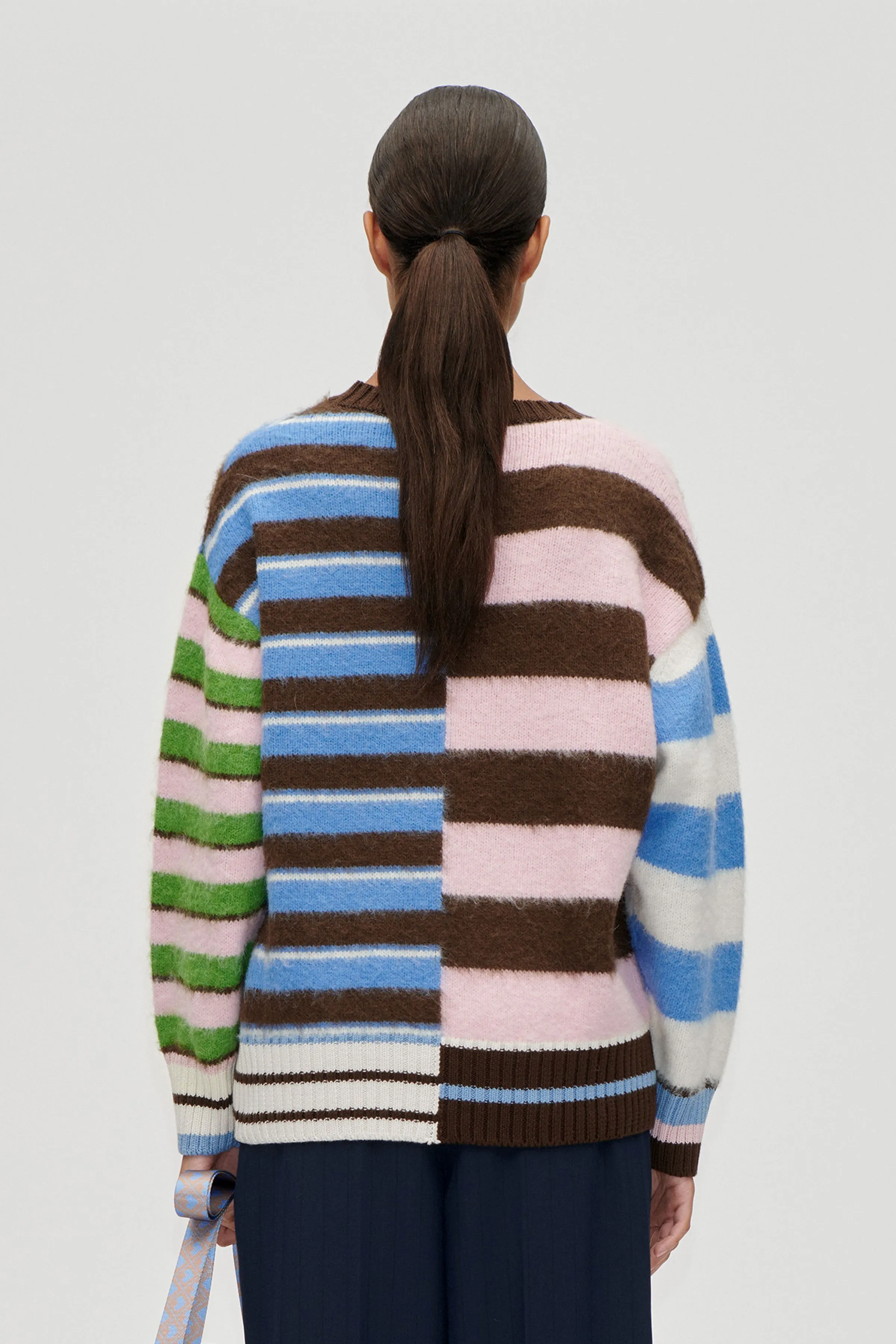 Crew Neck Sweater - Multistripes Mix sold by STINE GOYA product image thumbnail 2