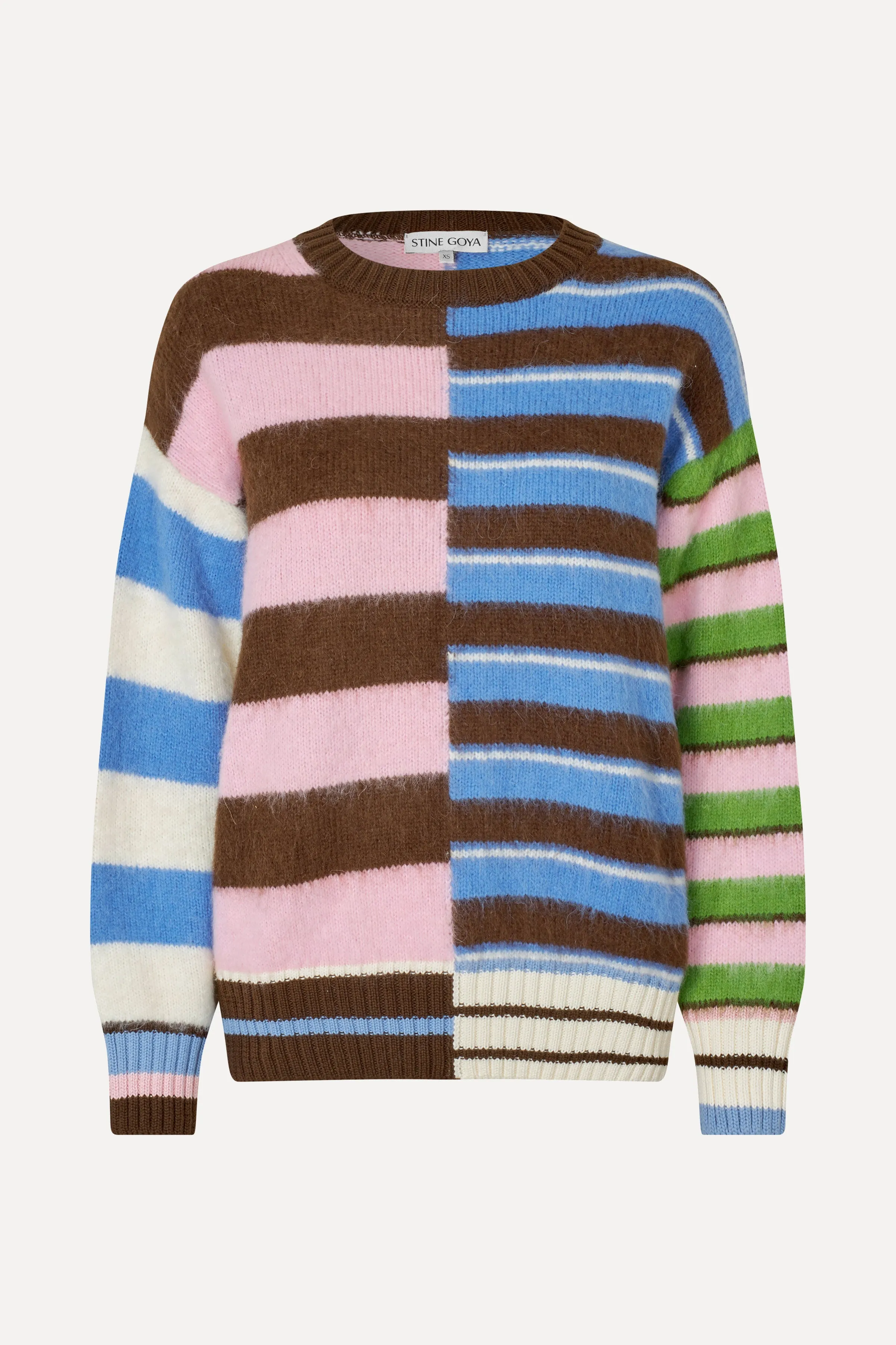 Crew Neck Sweater - Multistripes Mix sold by STINE GOYA product image thumbnail 3