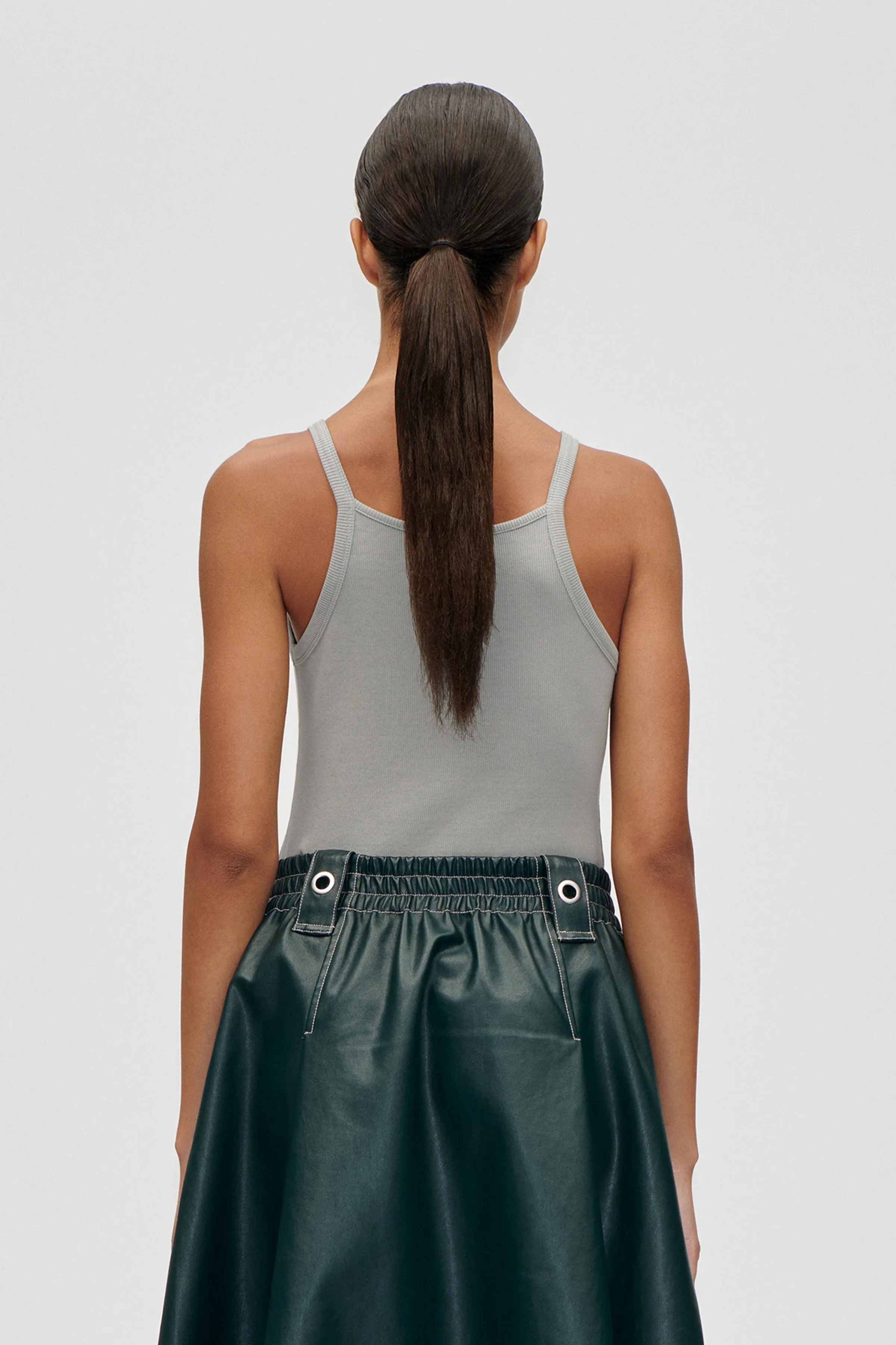 Carabiner Rib Tank Top - Grey sold by STINE GOYA product image thumbnail 4