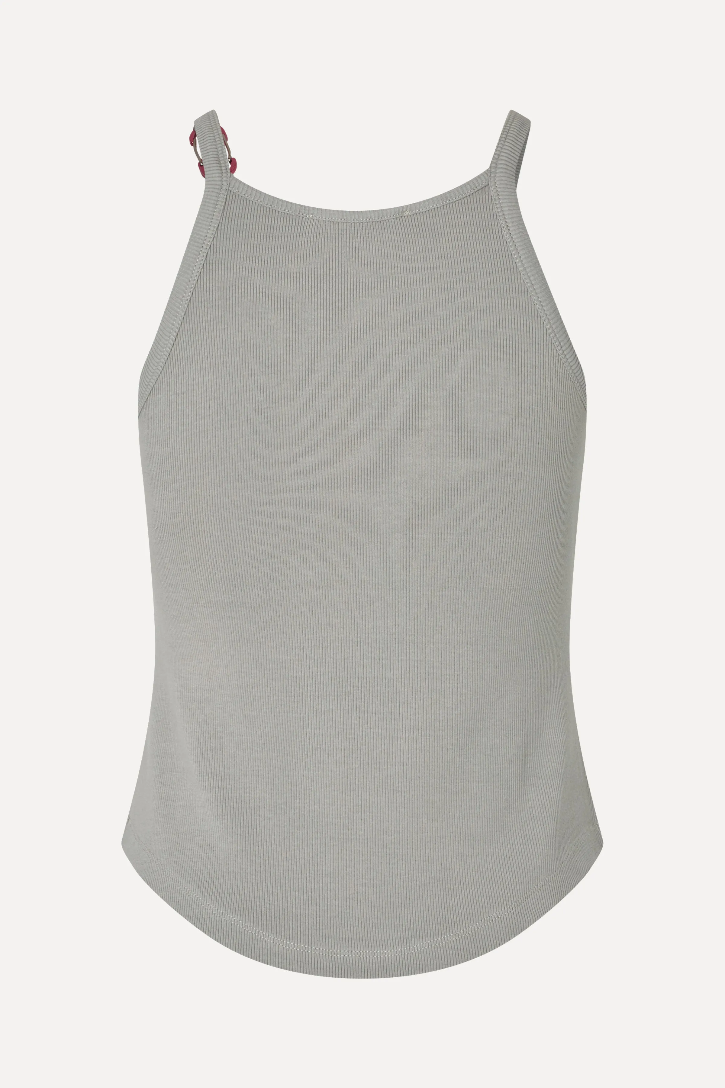 Carabiner Rib Tank Top - Grey sold by STINE GOYA product image thumbnail 2