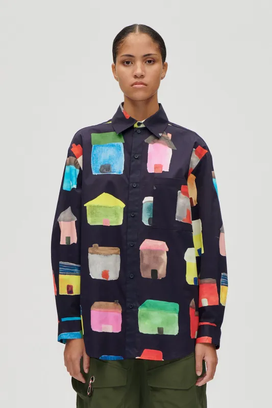 Pocket Oversized Shirt - Refugios sold by STINE GOYA