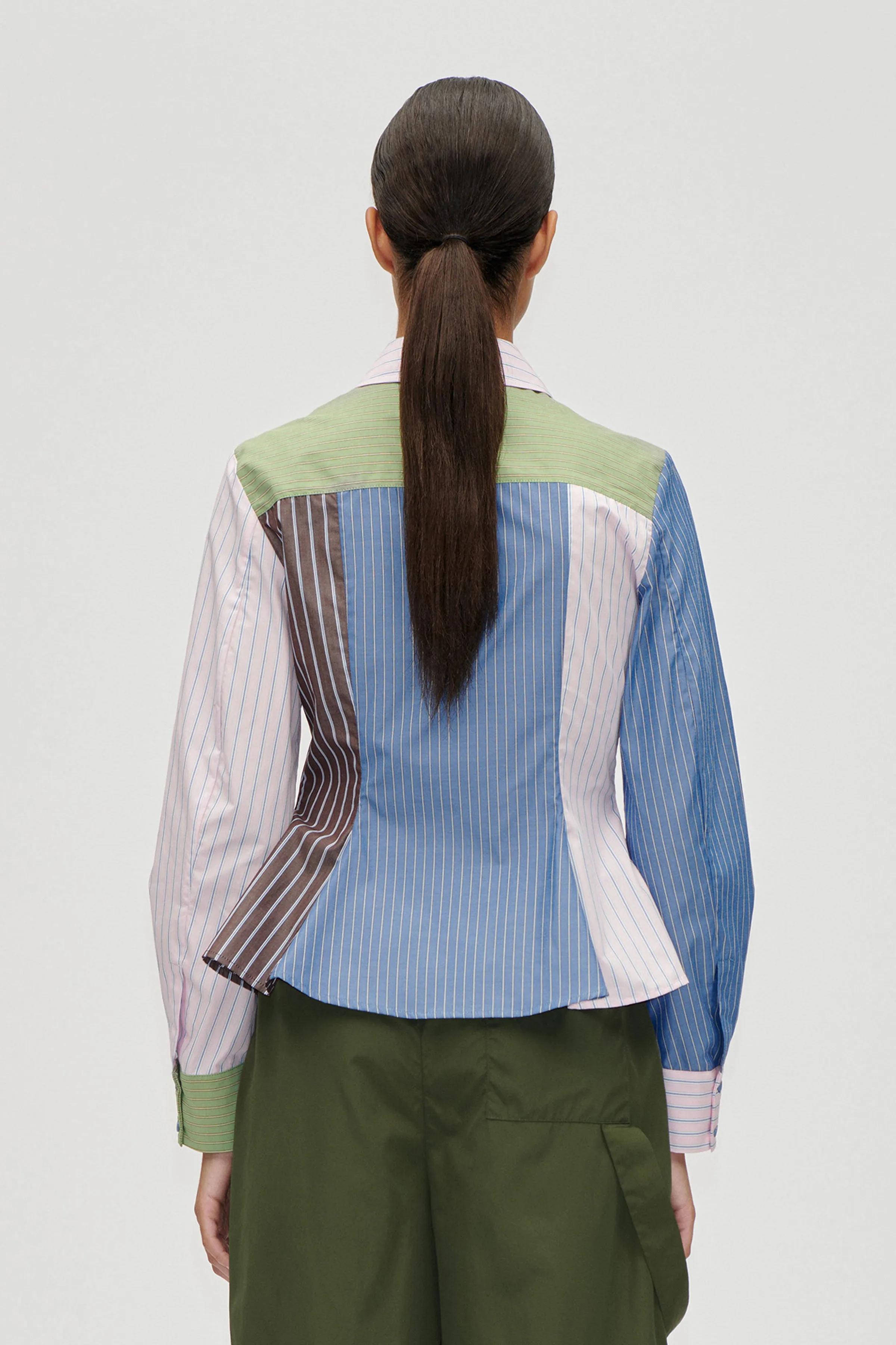 Pocket Peplum Shirt - Multistripes Mix sold by STINE GOYA product image thumbnail 2