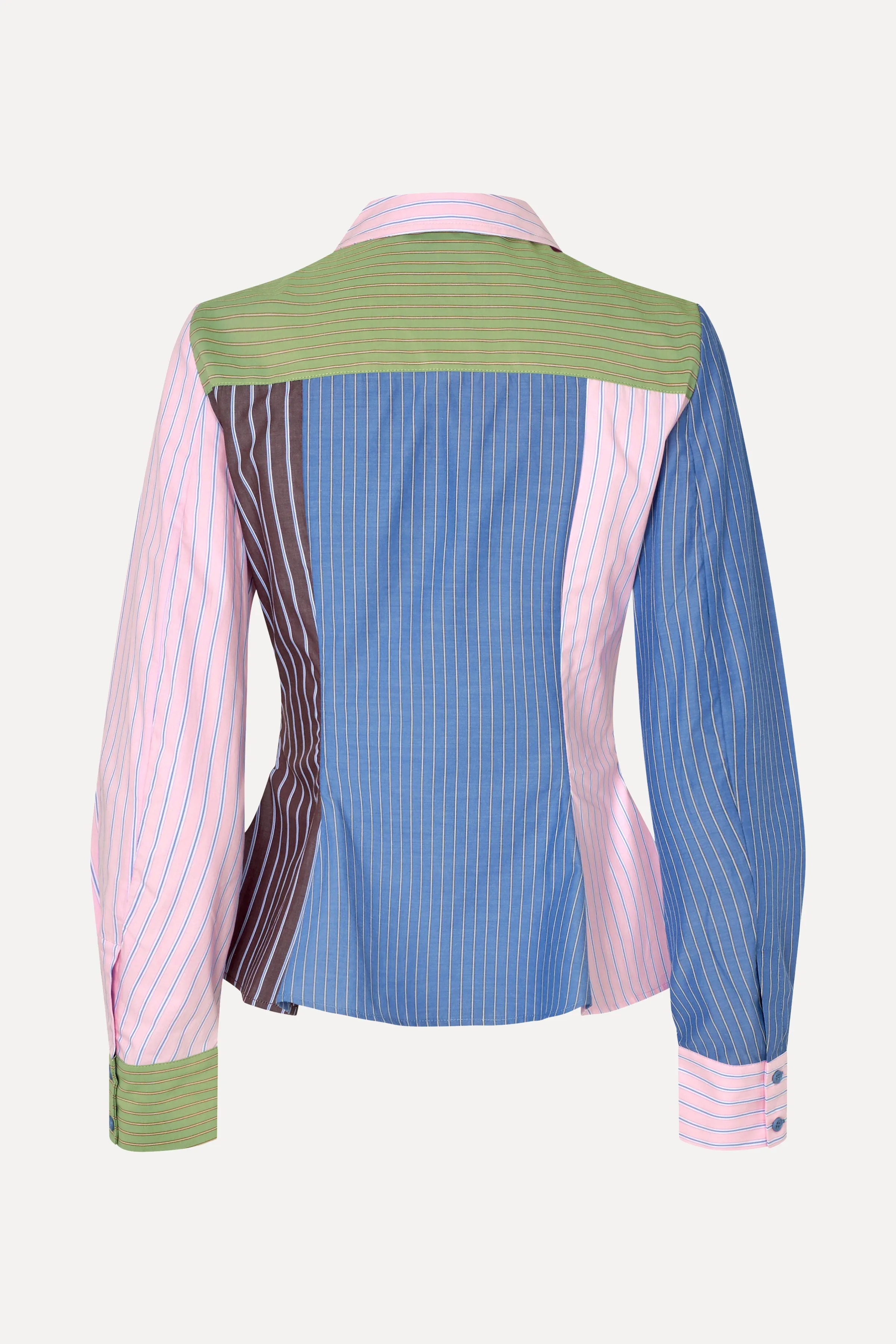 Pocket Peplum Shirt - Multistripes Mix sold by STINE GOYA product image thumbnail 4