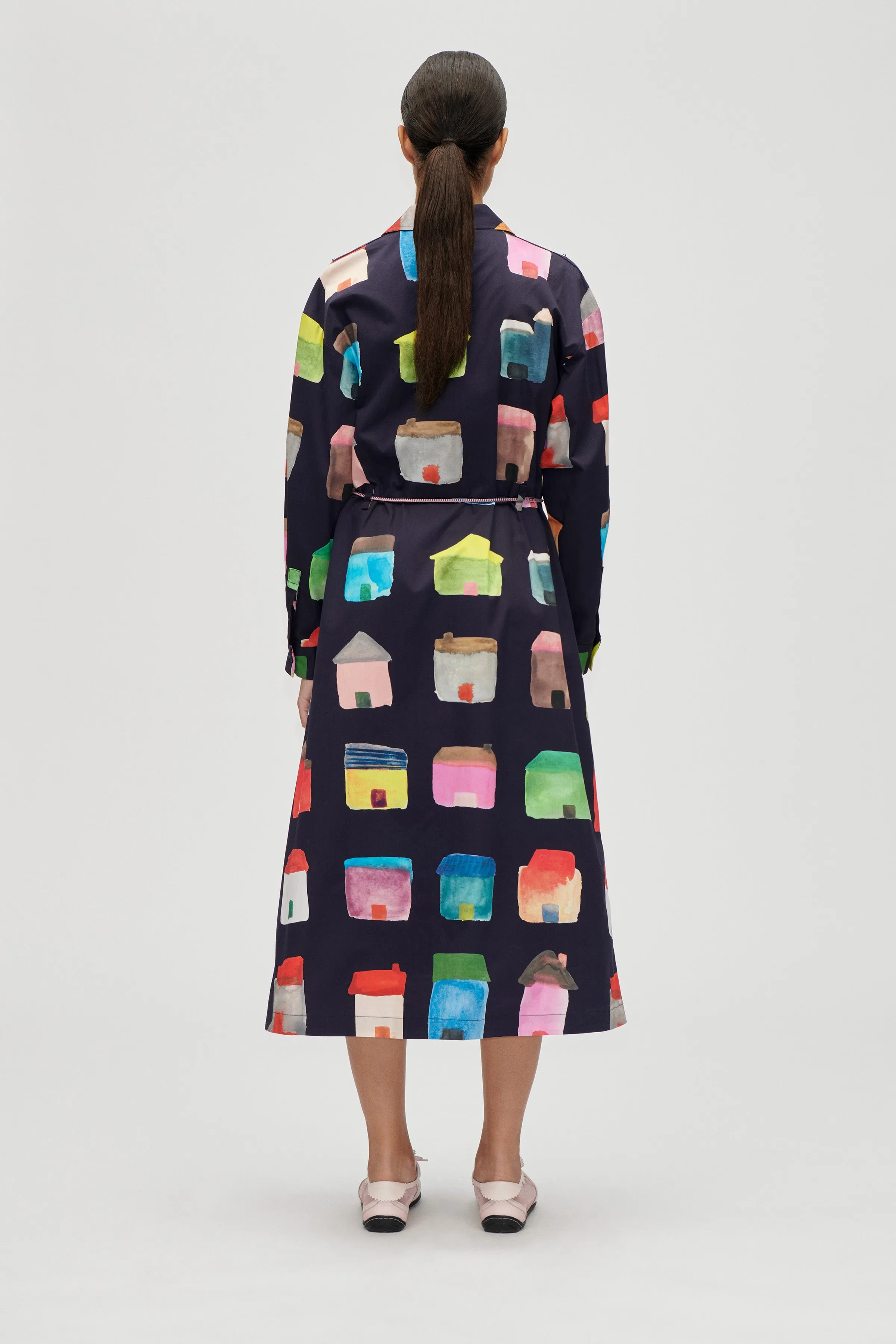 Long Sleeve Workwear Midi Dress - Refugios sold by STINE GOYA product image thumbnail 2