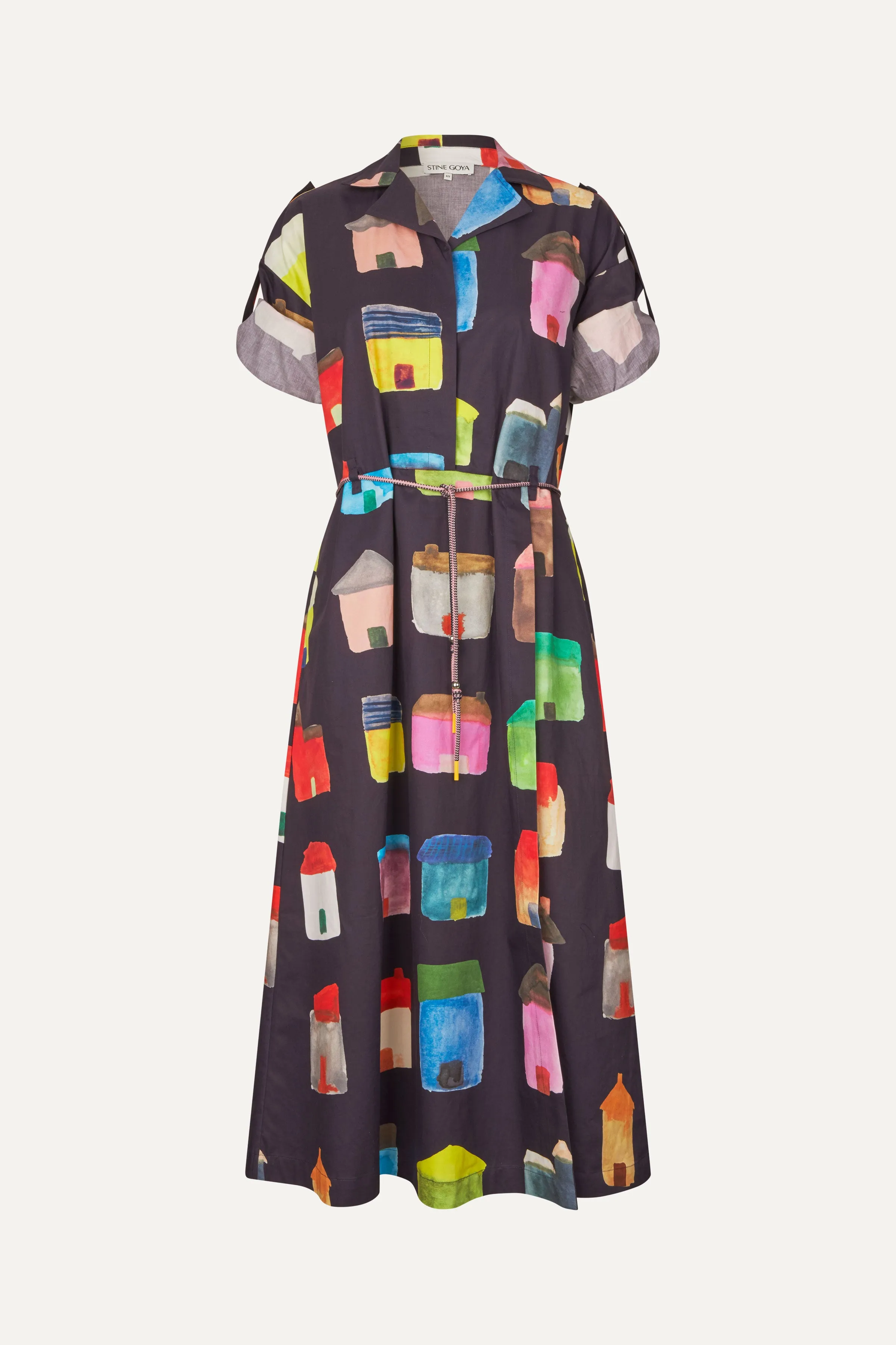 Long Sleeve Workwear Midi Dress - Refugios sold by STINE GOYA product image thumbnail 5