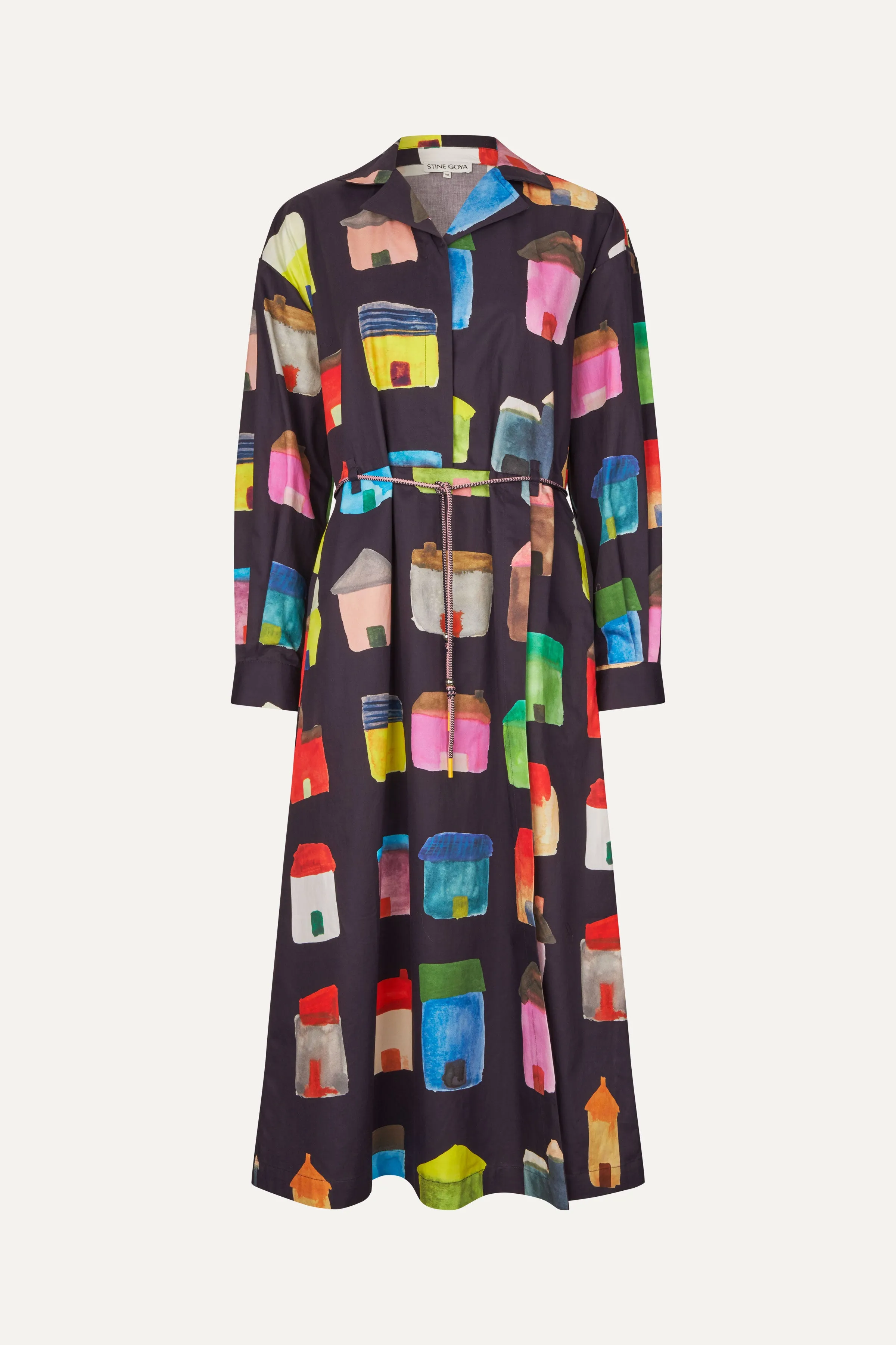 Long Sleeve Workwear Midi Dress - Refugios sold by STINE GOYA product image thumbnail 3