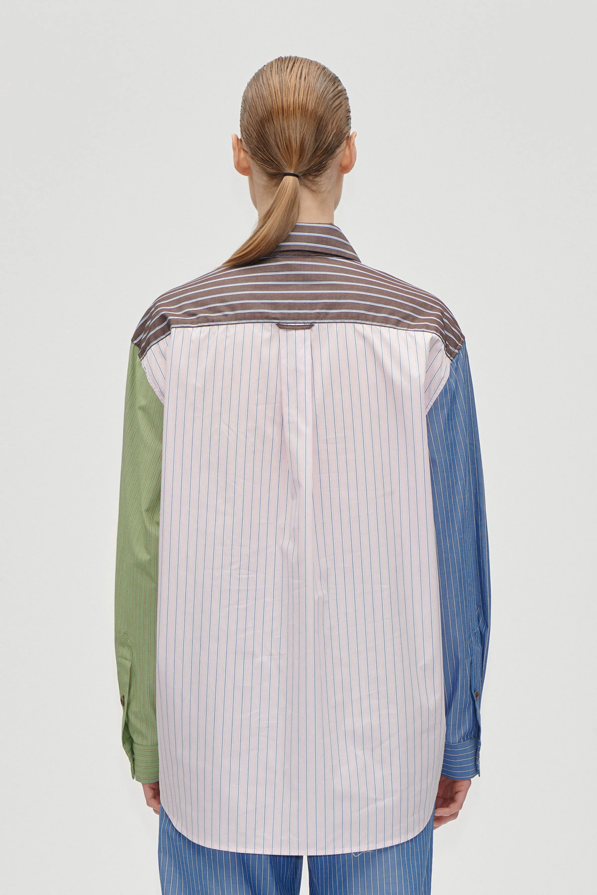 Pocket Oversized Shirt - Multistripes Mix sold by STINE GOYA product image thumbnail 2