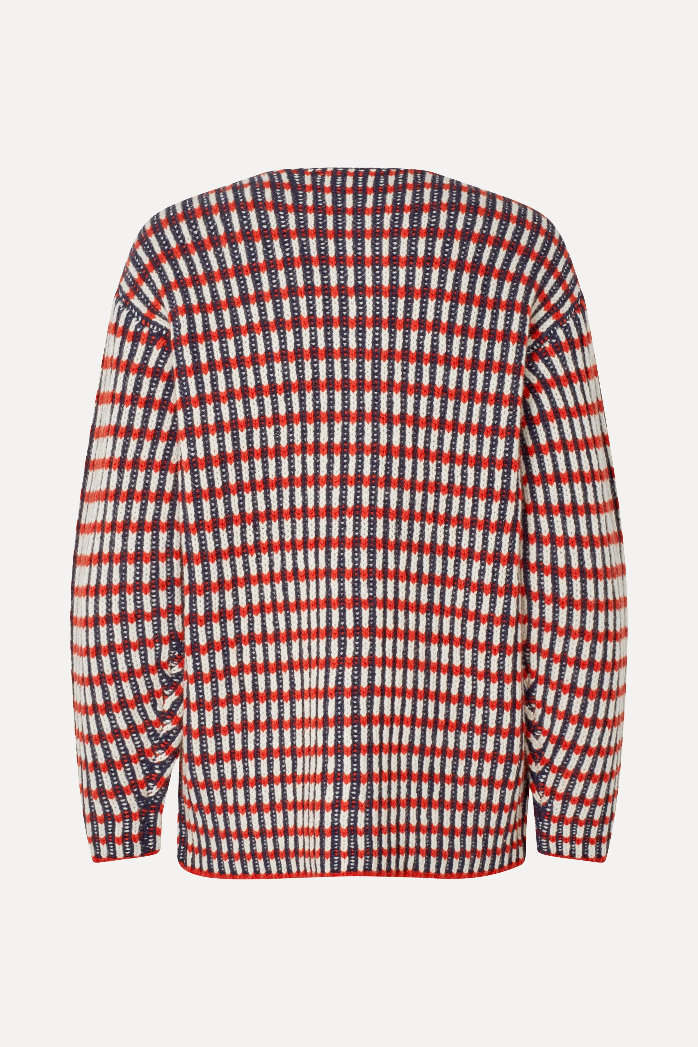 Plaited Cardigan with Pockets - Navy / Red / Cream sold by STINE GOYA product image thumbnail 4