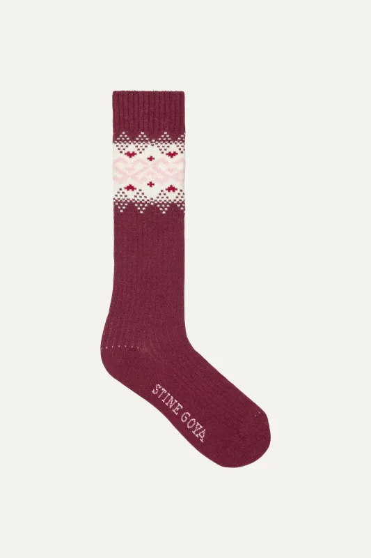 Long Socks - Fairisle sold by STINE GOYA