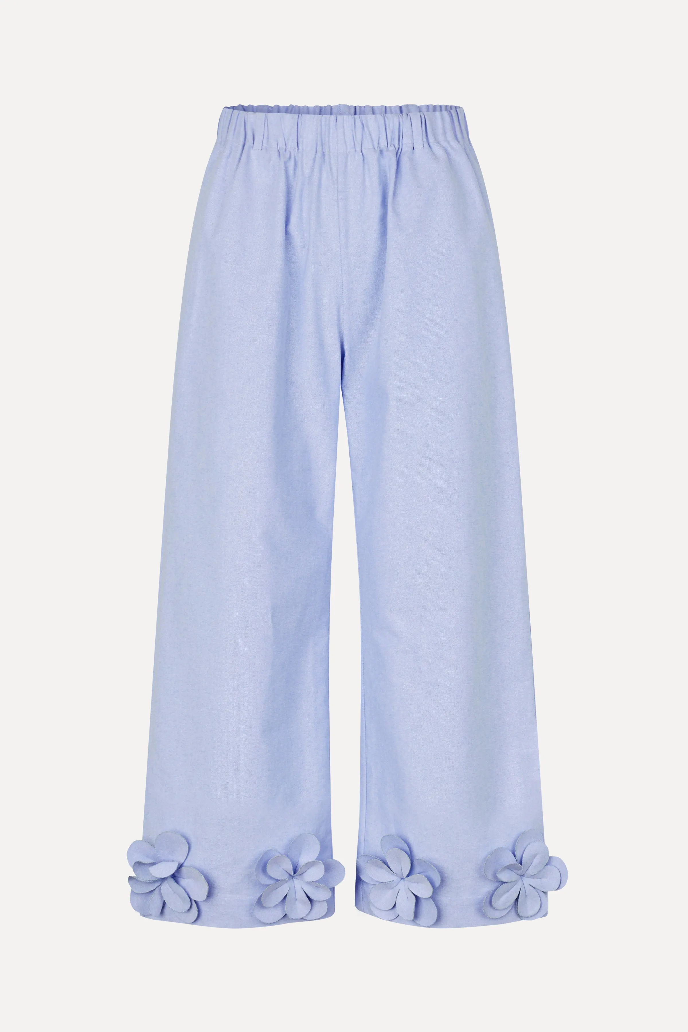 Floral Elasticated Long Pants - Brunnera Blue sold by STINE GOYA
