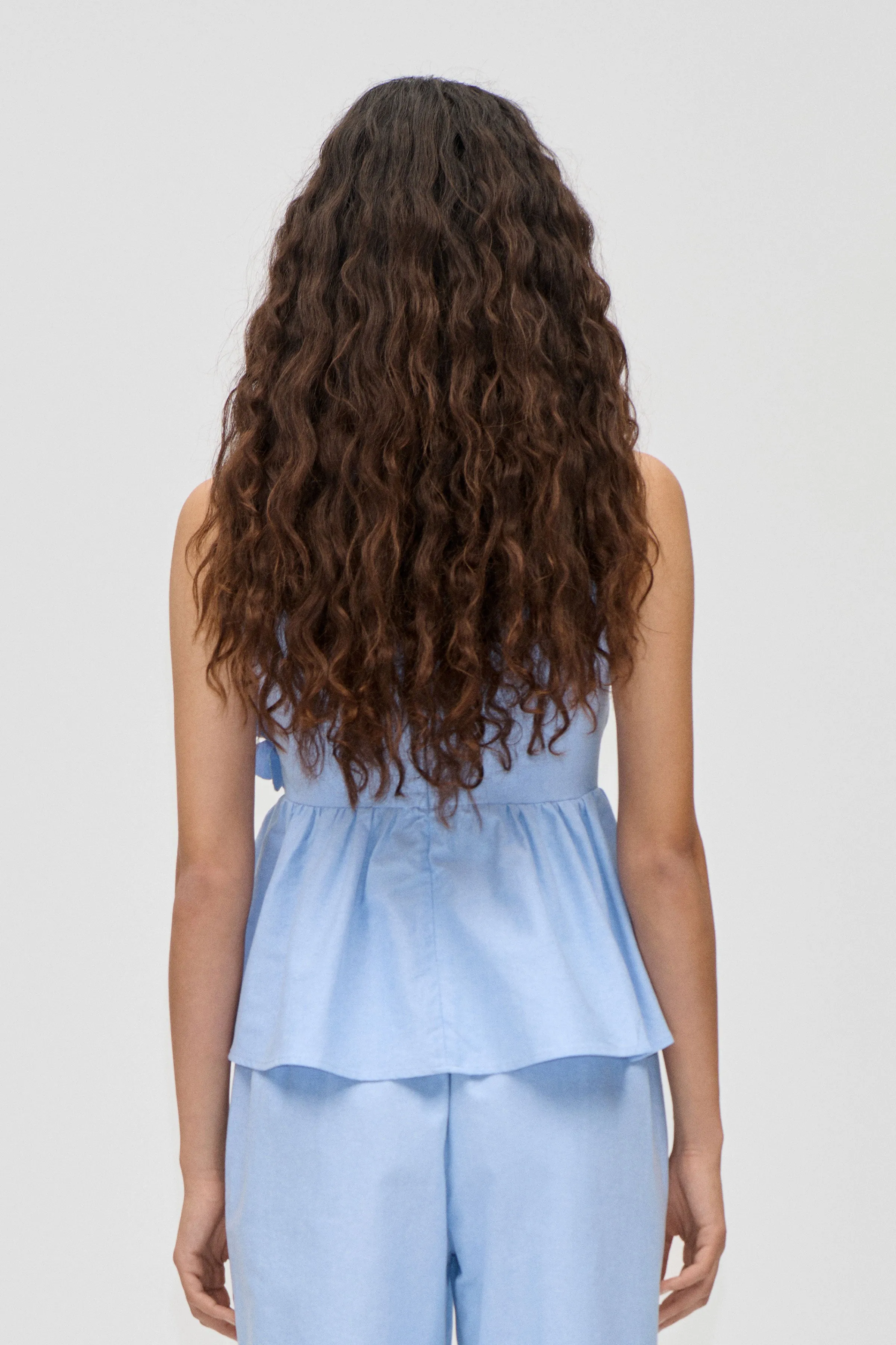 Floral Peplum Top - Brunnera Blue sold by STINE GOYA product image thumbnail 2