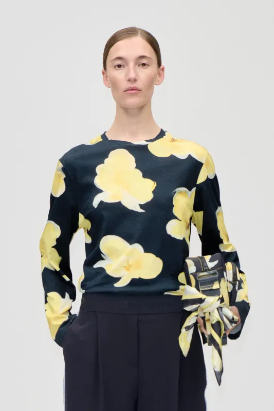 Long Sleeve T-Shirt - Yellow Petunias sold by STINE GOYA