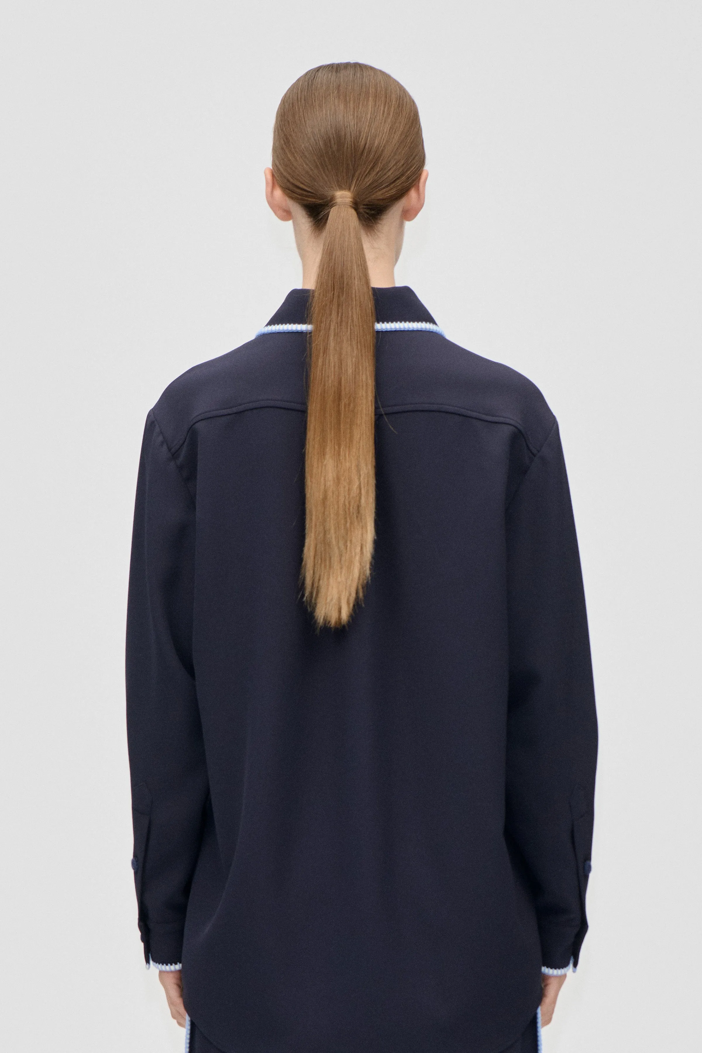 Pocket Oversized Shirt - Parisian Night sold by STINE GOYA product image thumbnail 2