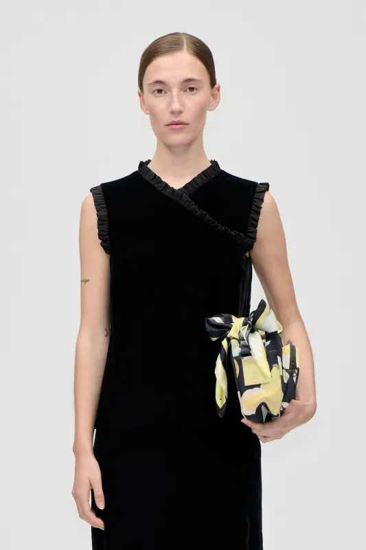 Mini Ruffle Top - Black sold by STINE GOYA