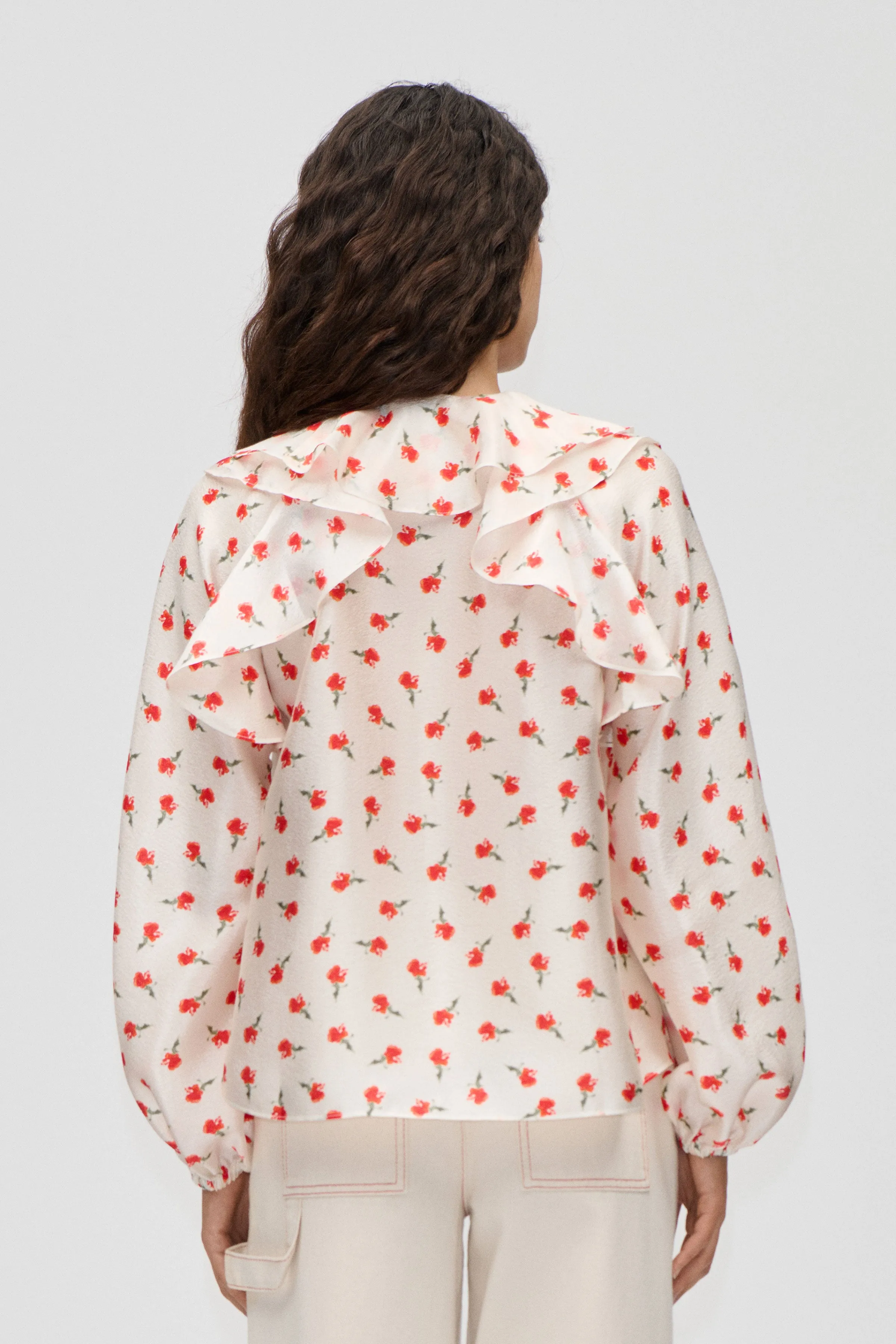 Multi Ruffle Raglan Top - Ditzy Petunia sold by STINE GOYA product image thumbnail 2