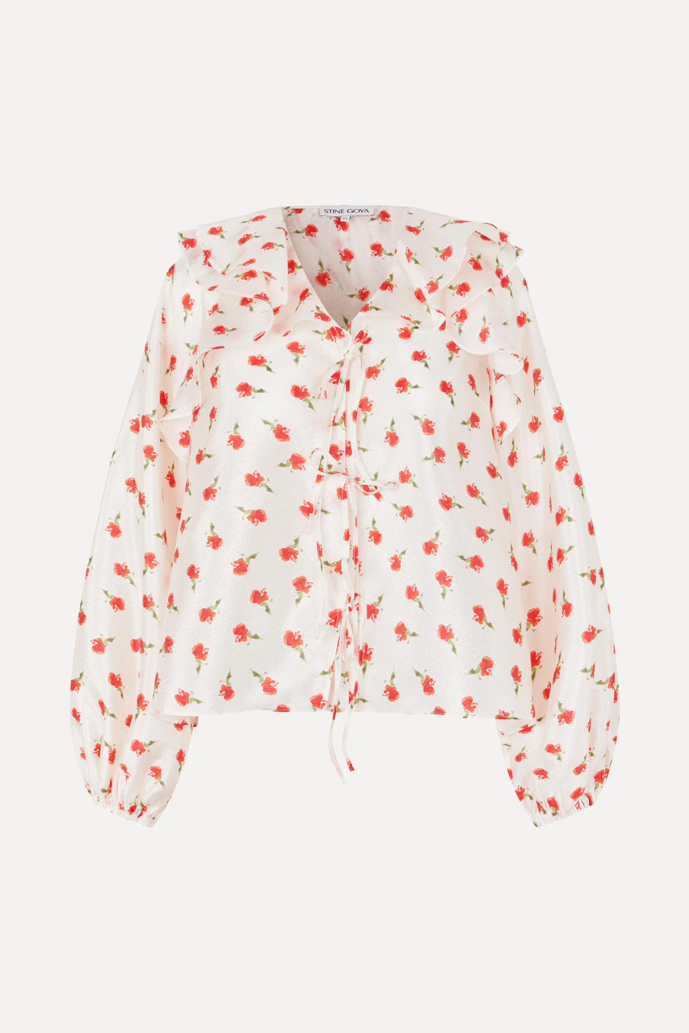 Multi Ruffle Raglan Top - Ditzy Petunia sold by STINE GOYA product image thumbnail 3