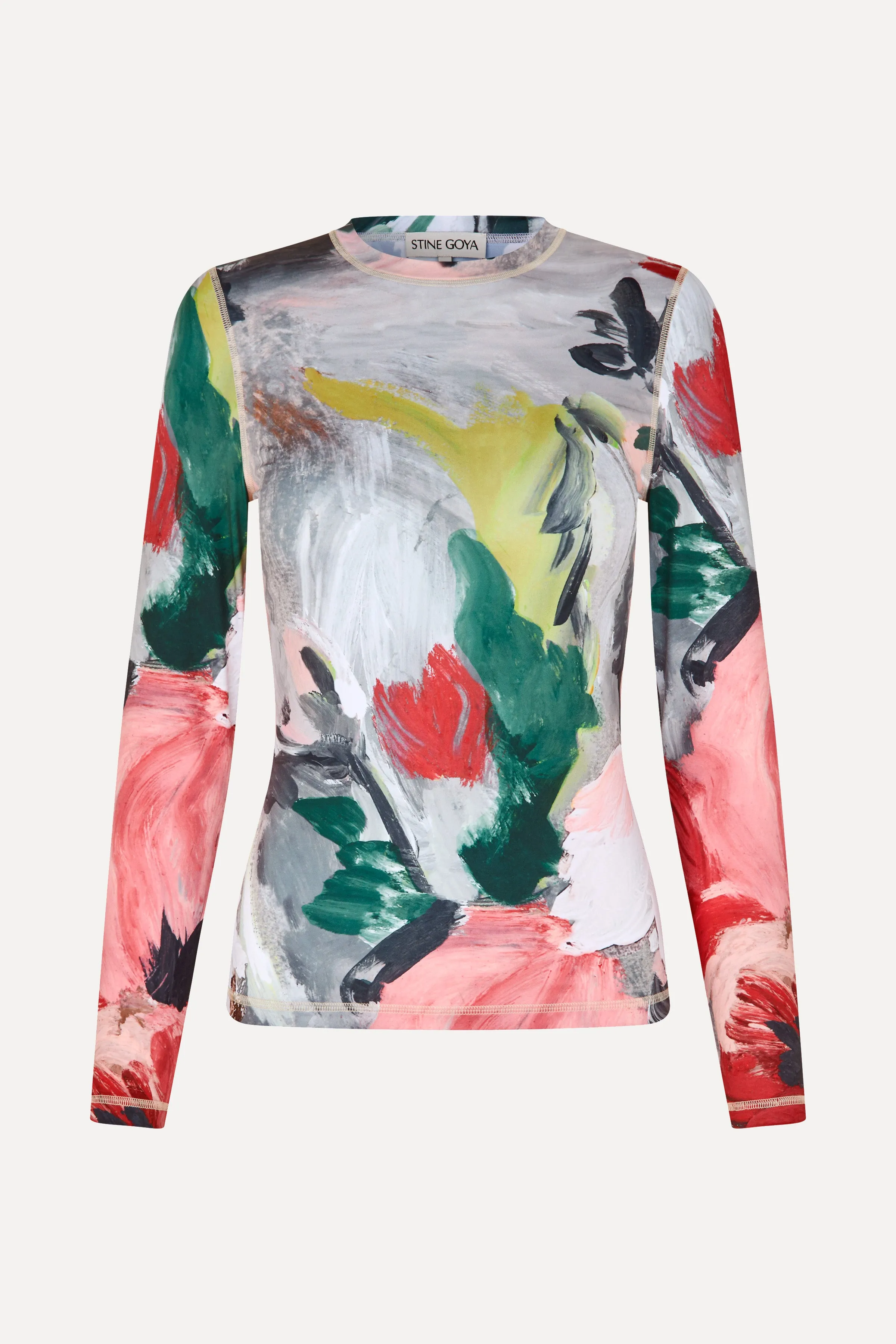 Elastic Long Sleeve Top - My Garden sold by STINE GOYA product image thumbnail 3