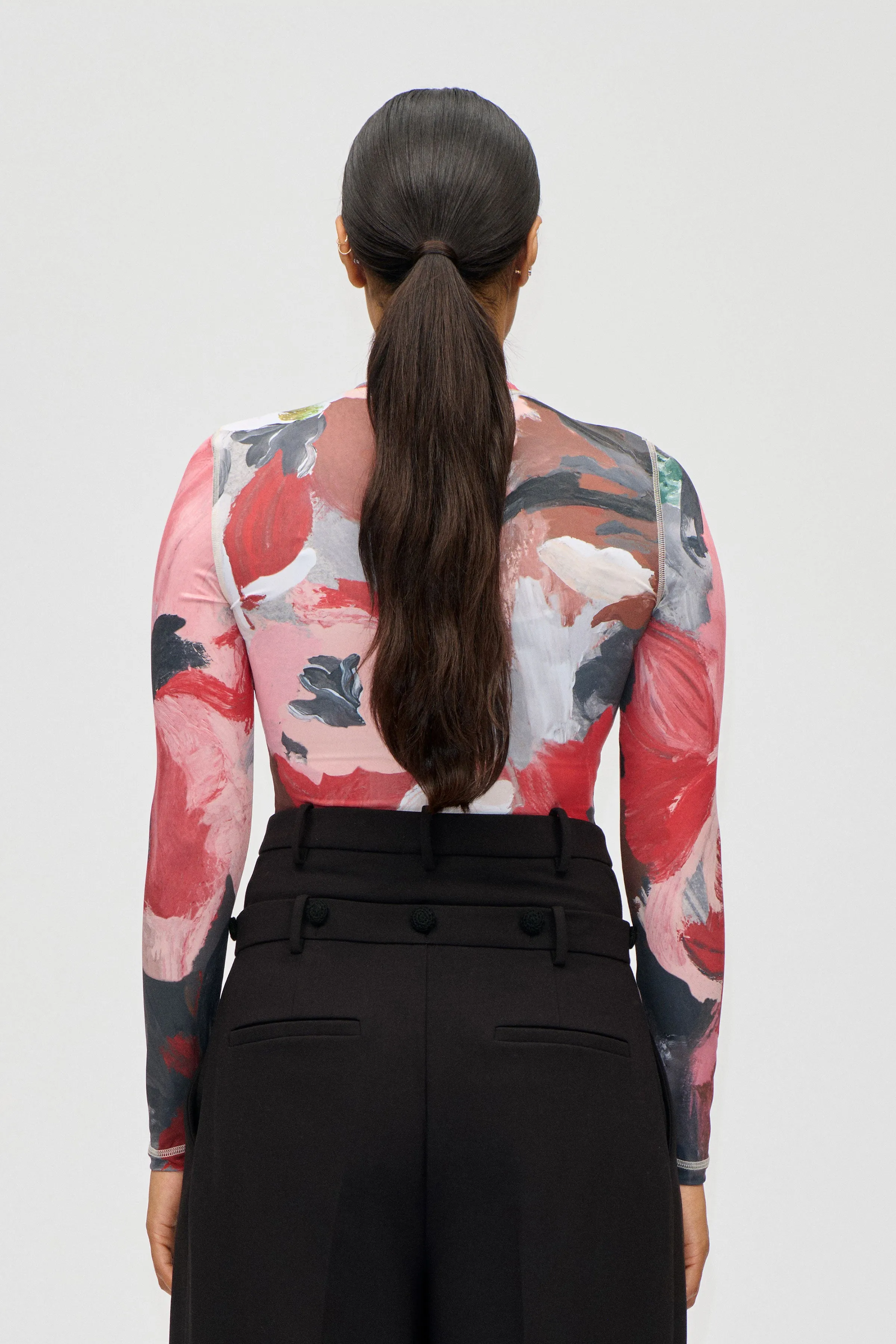 Elastic Long Sleeve Top - My Garden sold by STINE GOYA product image thumbnail 2