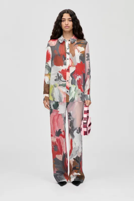 Elasticated Long Pants - My Garden sold by STINE GOYA