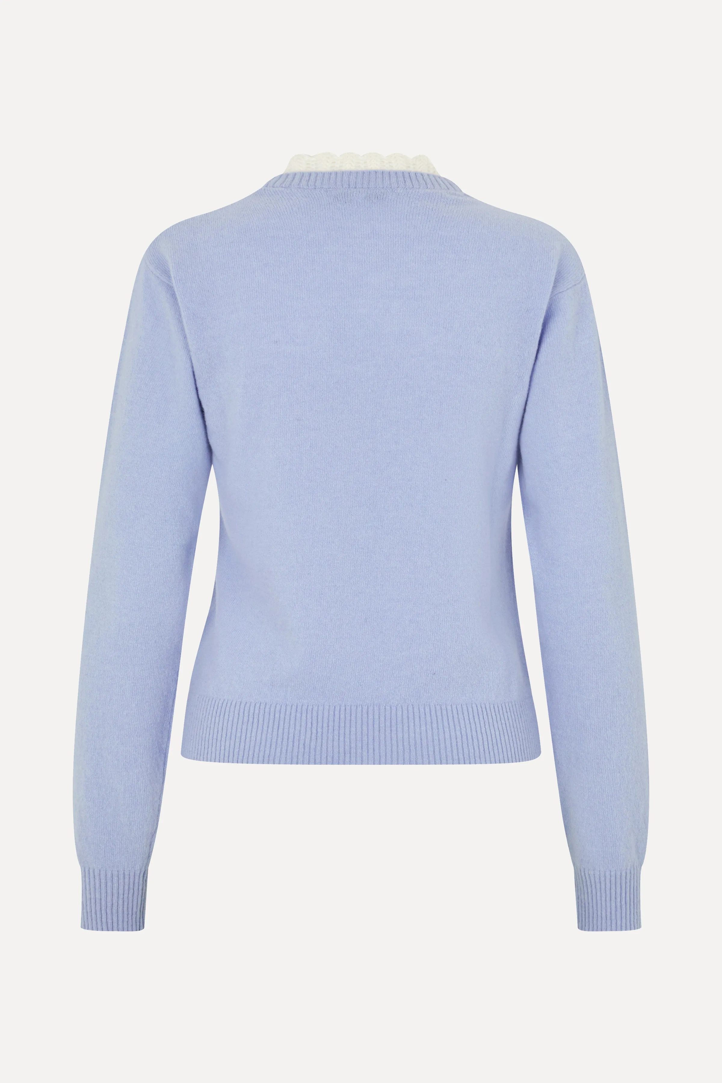 Ruffled Crewneck Sweater - Light Blue sold by STINE GOYA product image thumbnail 4