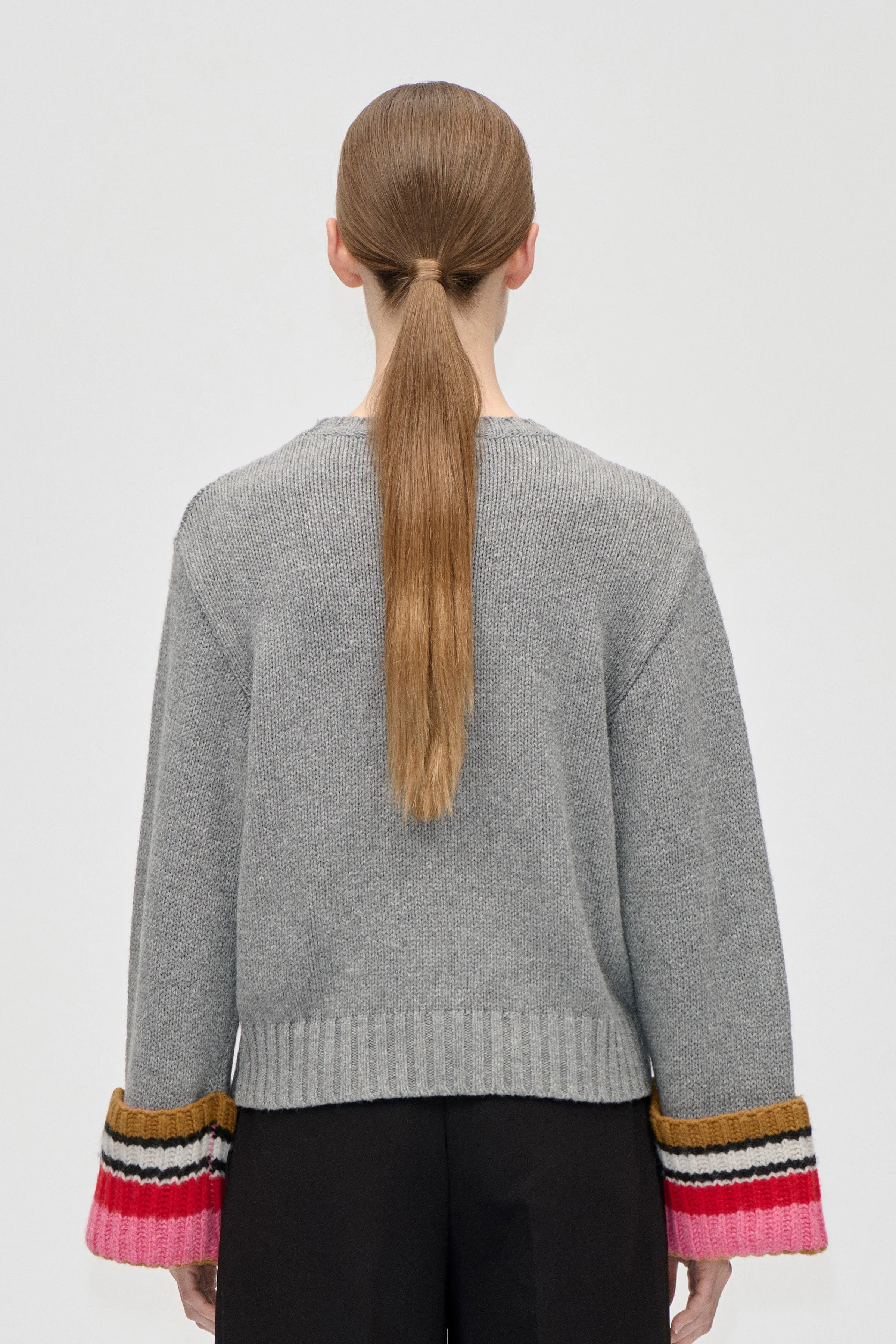 Chunky Sleeve Sweater - Pink Multistripes sold by STINE GOYA product image thumbnail 2