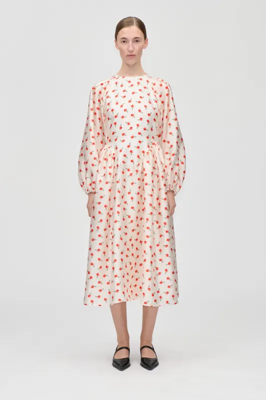 Long Sleeve Voluminous Dress - Ditzy Petunia sold by STINE GOYA