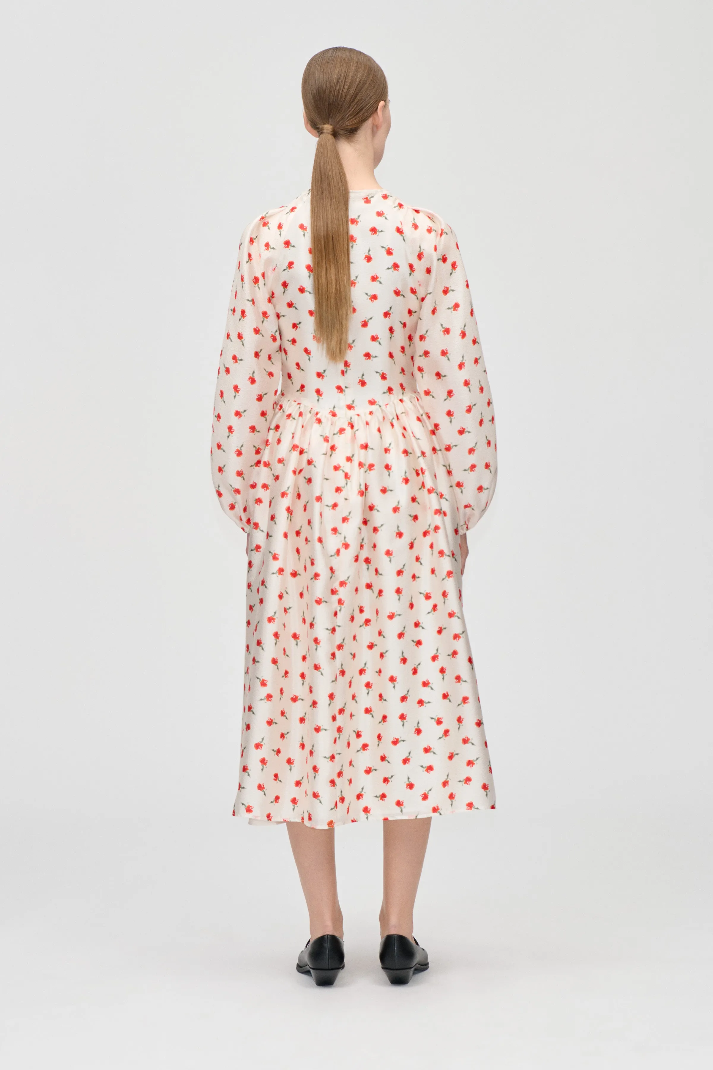 Long Sleeve Voluminous Dress - Ditzy Petunia sold by STINE GOYA product image thumbnail 2