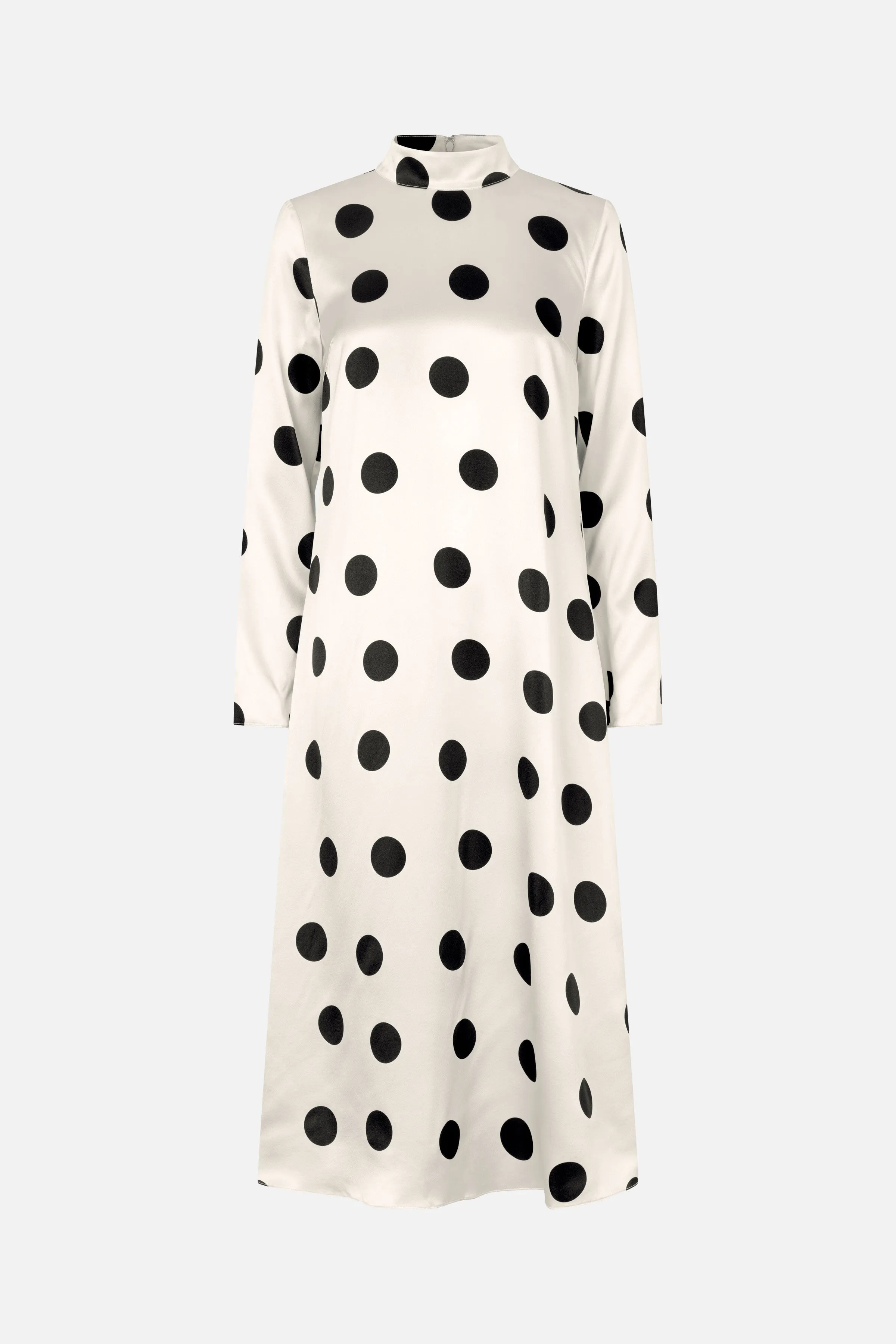Long Sleeve Midi Dress - Black Dots sold by STINE GOYA product image thumbnail 3
