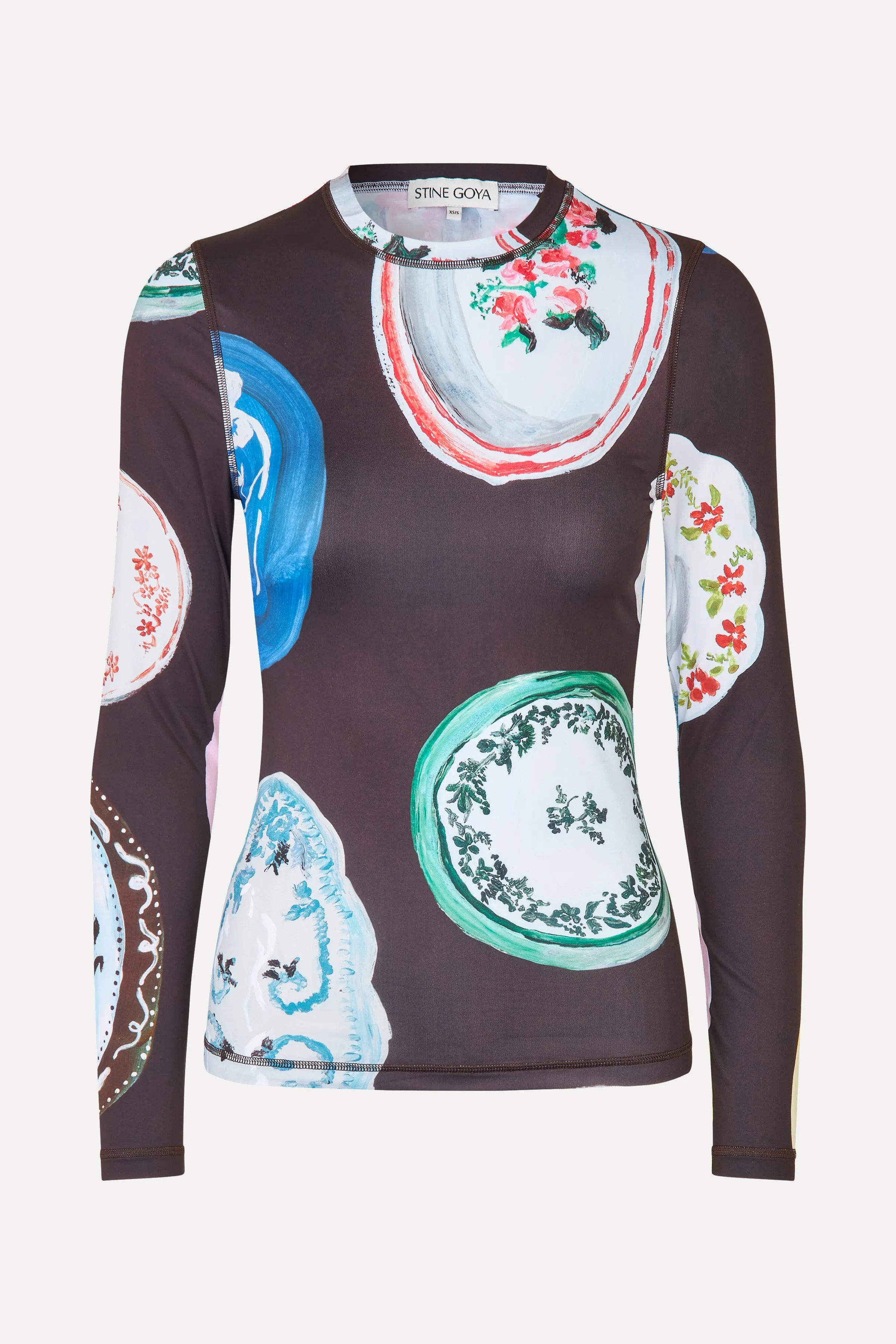 Elastic Long Sleeve Top - The Platera sold by STINE GOYA product image thumbnail 3