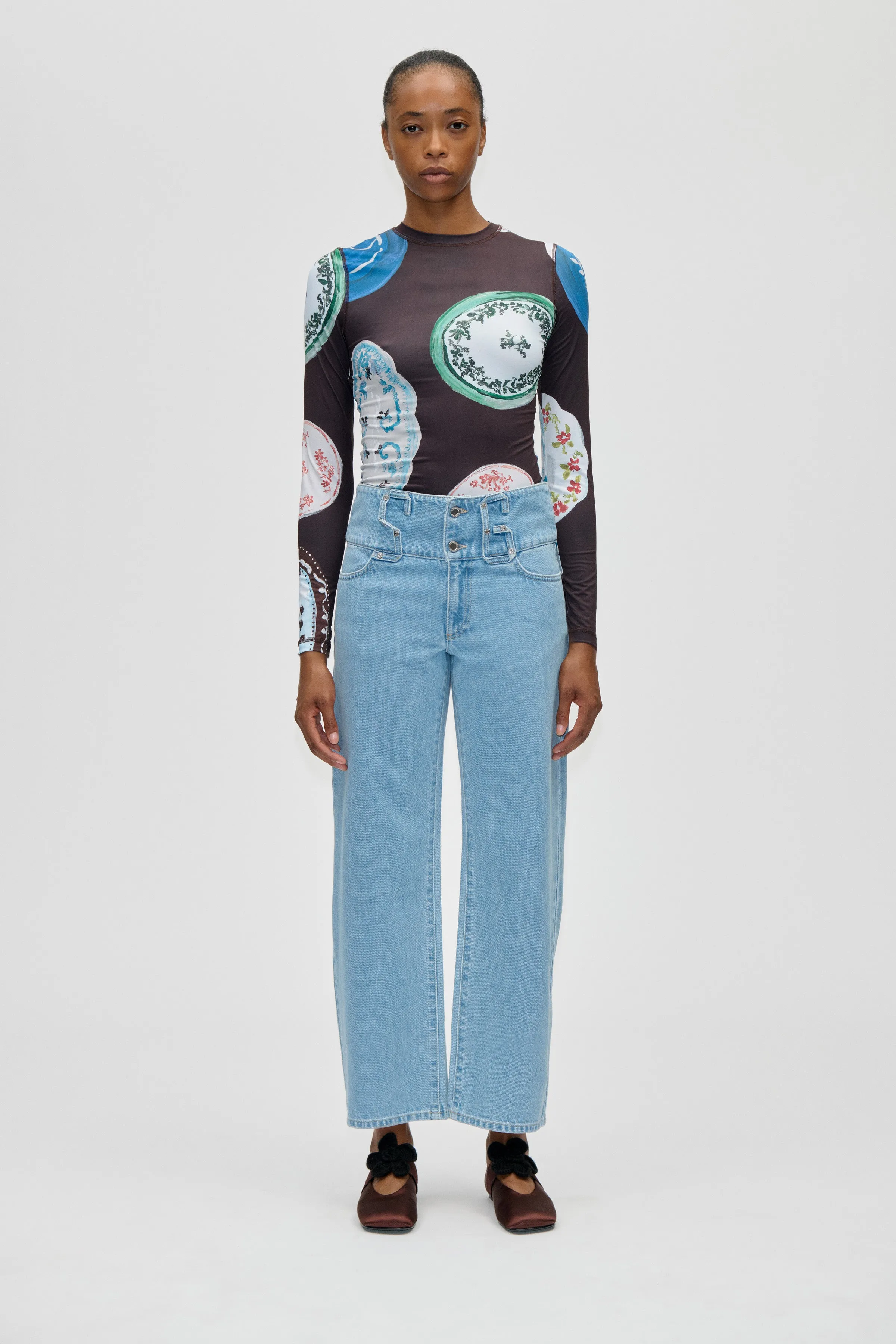 SG Belt Loop Ankle Pants - Denim Blue sold by STINE GOYA