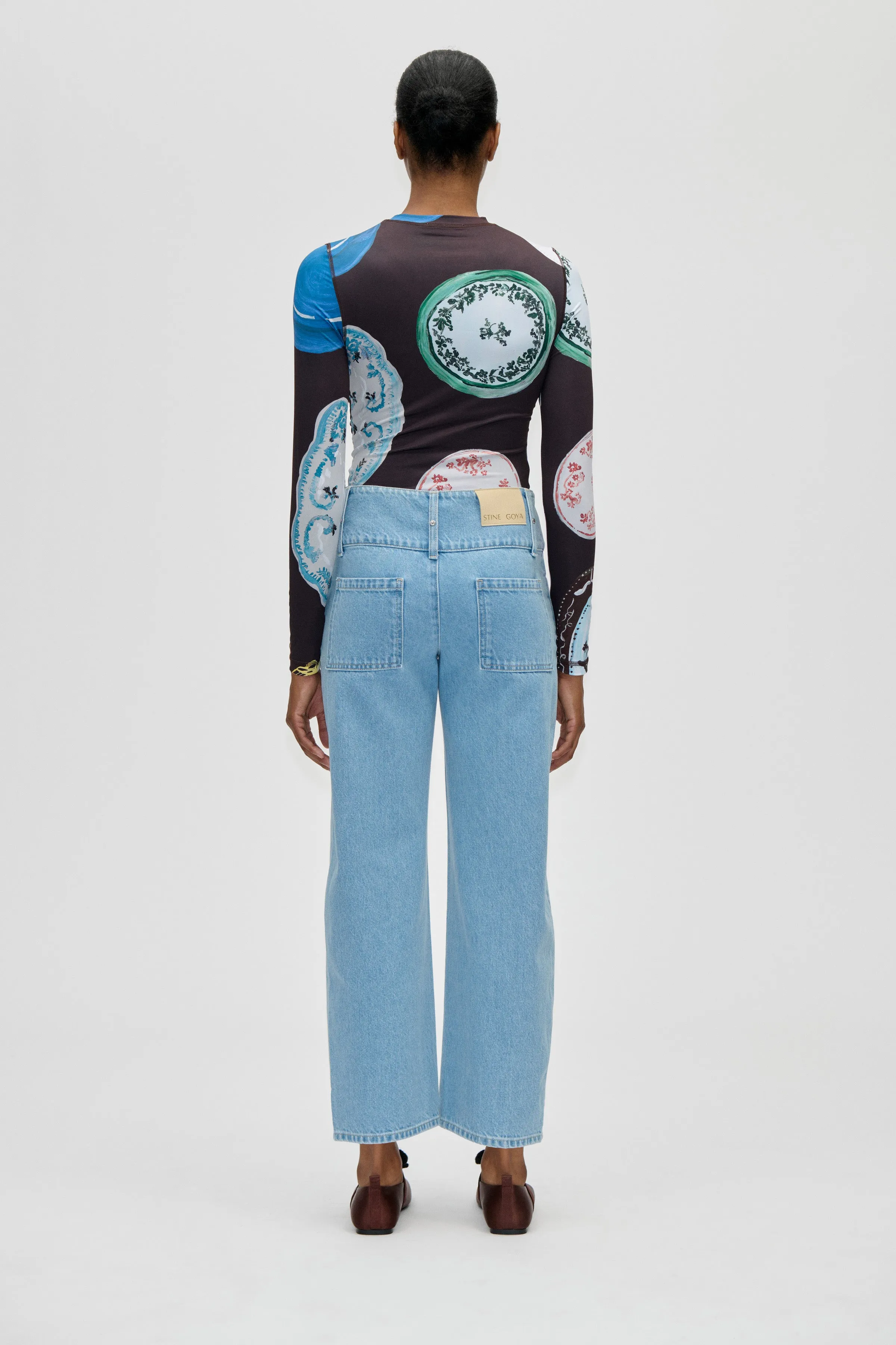SG Belt Loop Ankle Pants - Denim Blue sold by STINE GOYA product image thumbnail 2
