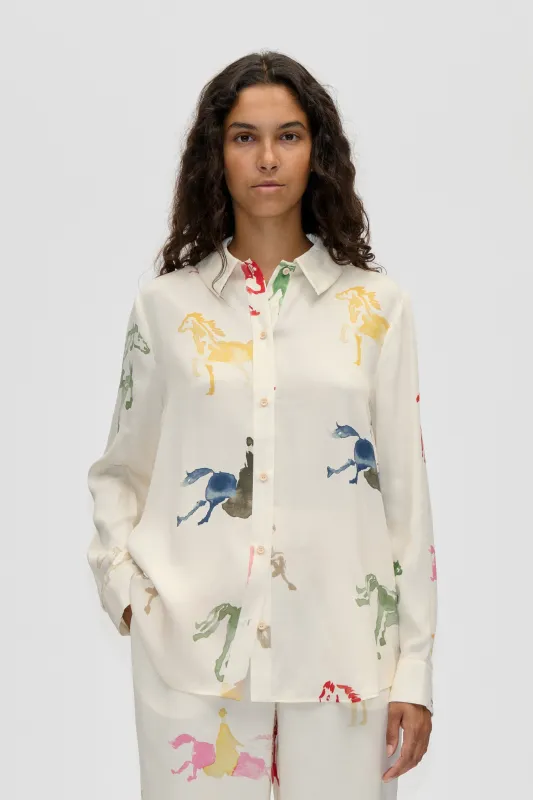 Long Sleeve Shirt - Horses made by STINE GOYA