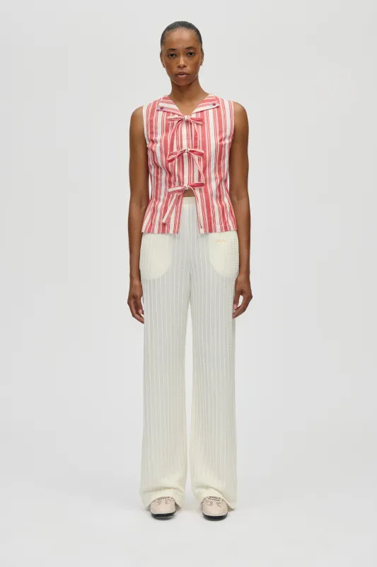 Casual Elasticated Pants - Cream made by STINE GOYA