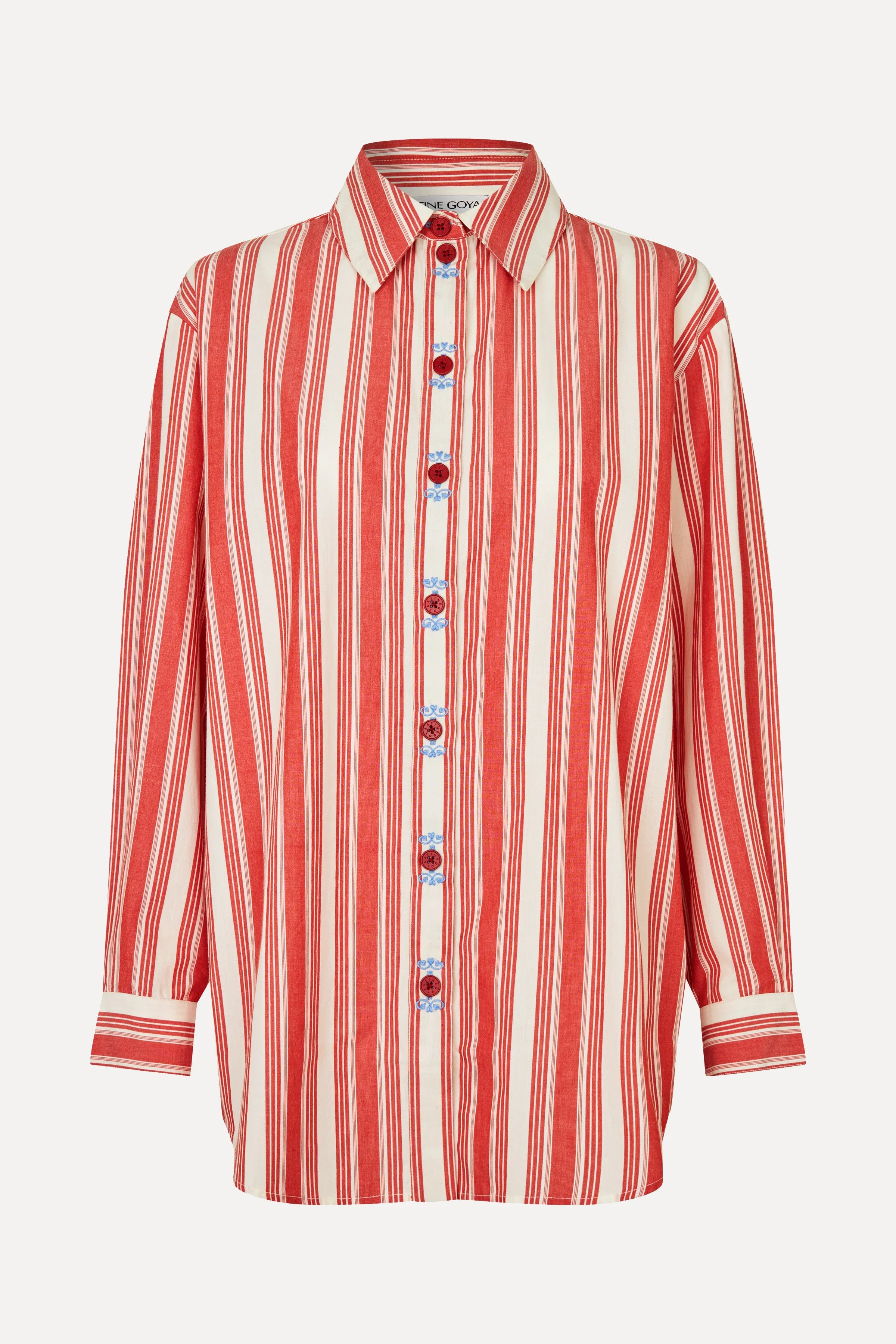 Loose Long Sleeve Shirt - Scarlet Trot sold by STINE GOYA product image thumbnail 3