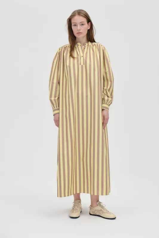 Gathered Shirt Gown - Equestrian Sun sold by STINE GOYA