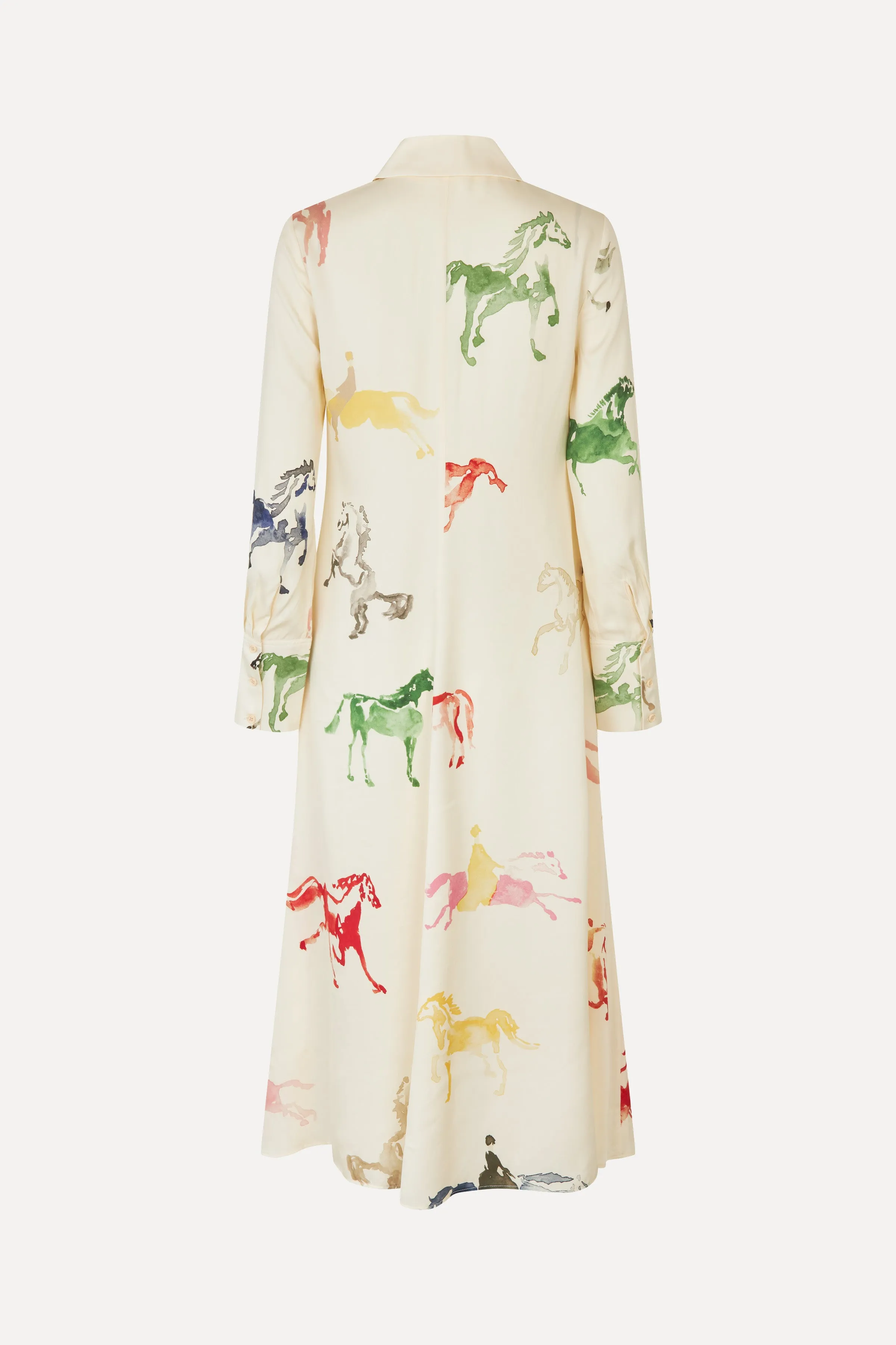 Front Placket Midi Polo Dress - Horses sold by STINE GOYA product image thumbnail 4