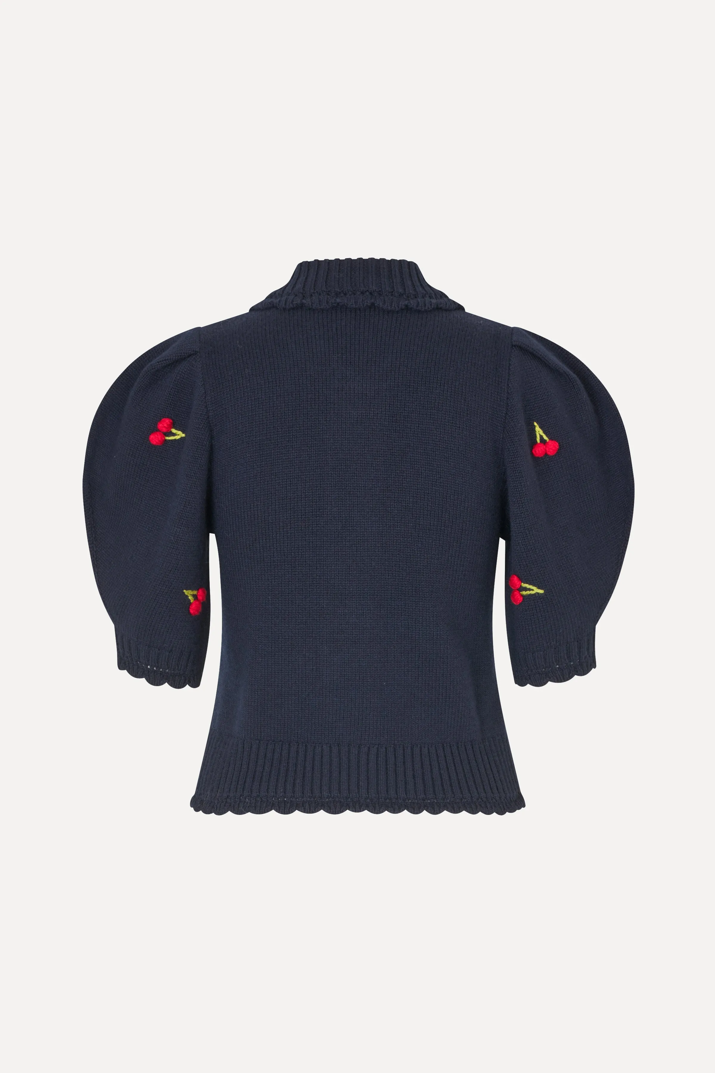 Bobble Knit Polo Cardigan - Cherries Bobble sold by STINE GOYA product image thumbnail 4