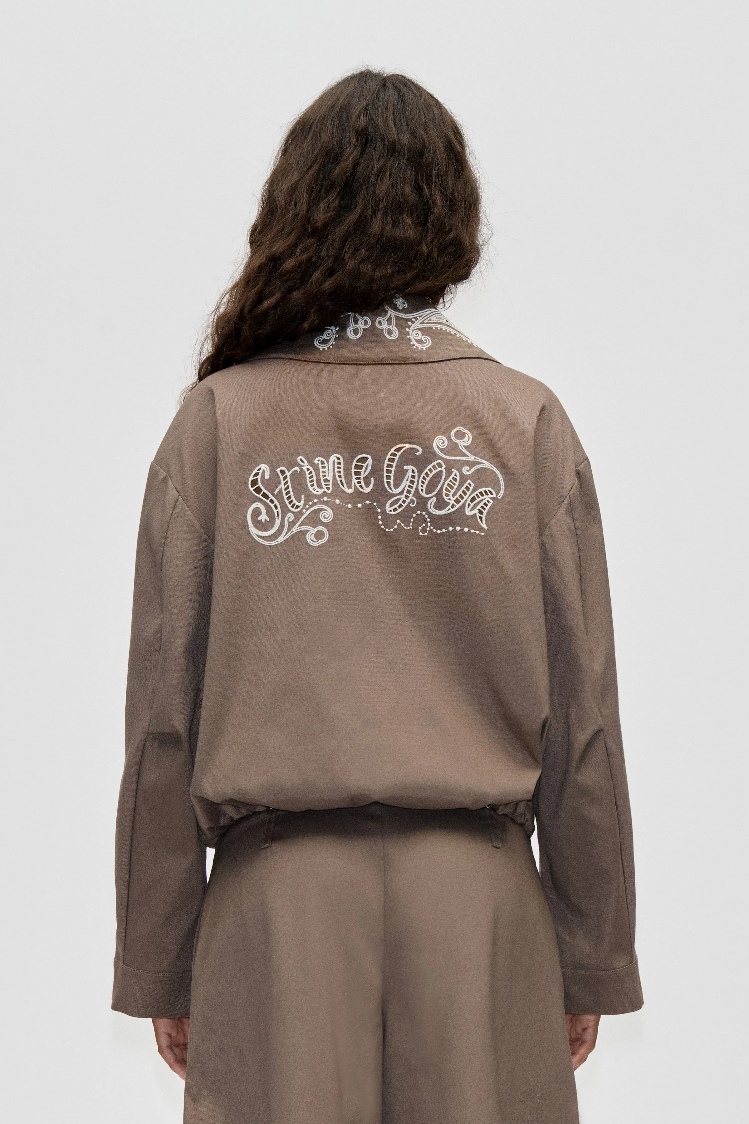 Blouson Eyelet Bomber - Cherries On A Paisley sold by STINE GOYA product image thumbnail 2