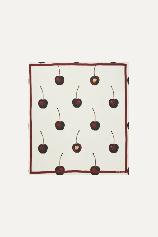 Small Scarf - Cherries made by STINE GOYA
