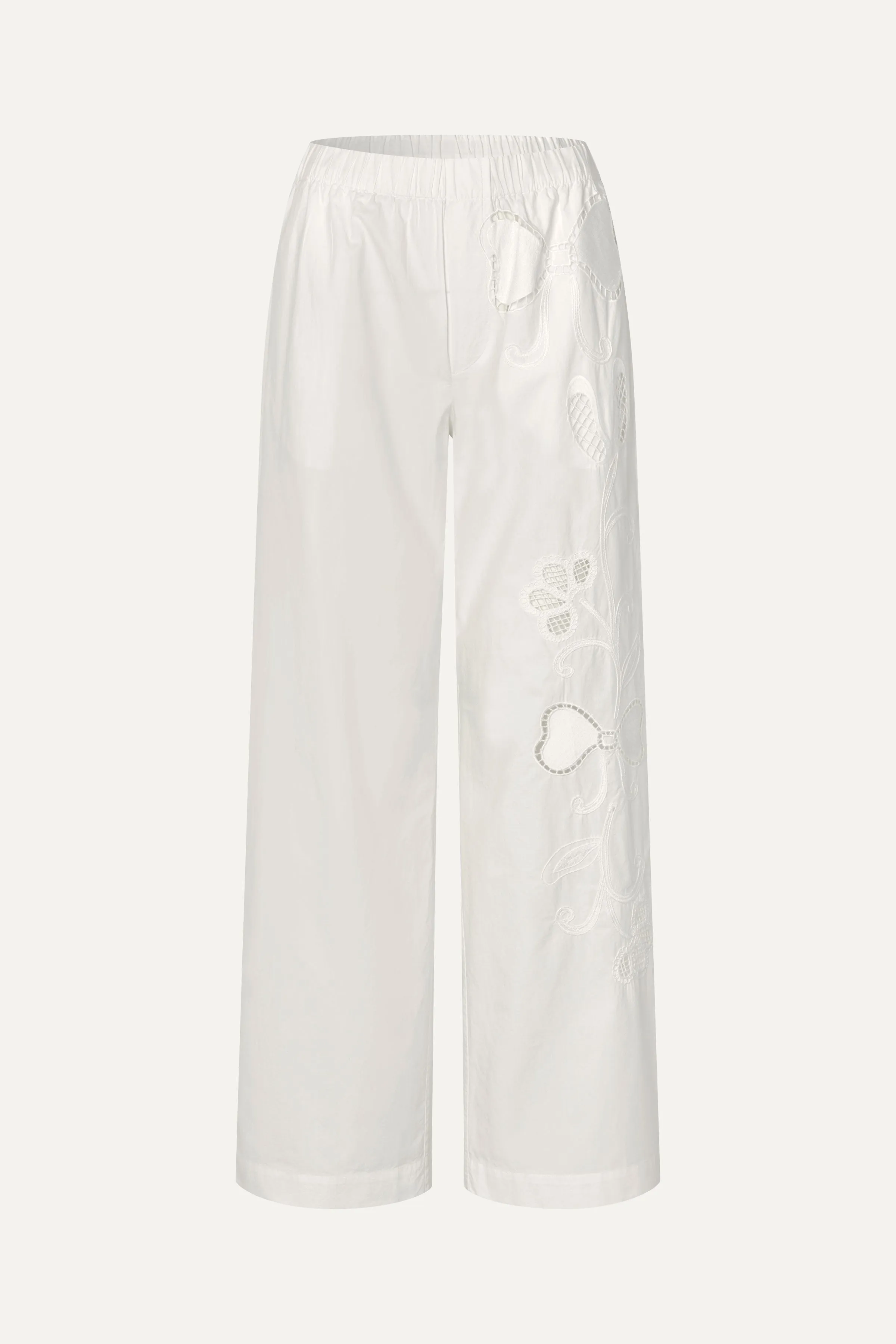 Relaxed Elasticated Waistband Pants - Ballerina Broderie sold by STINE GOYA product image thumbnail 3