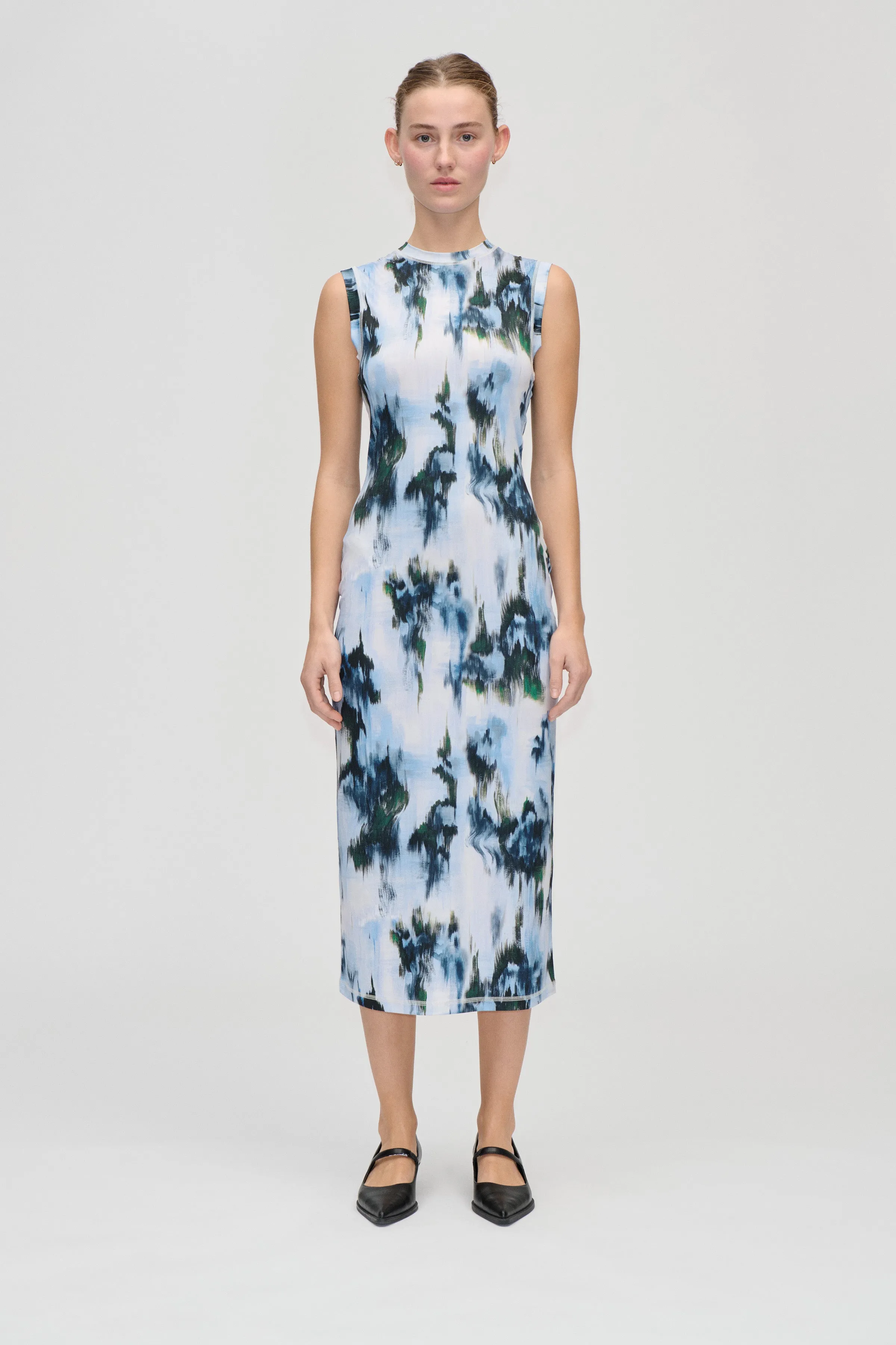 Elastic Tank Crewneck Dress - Afterbloom sold by STINE GOYA