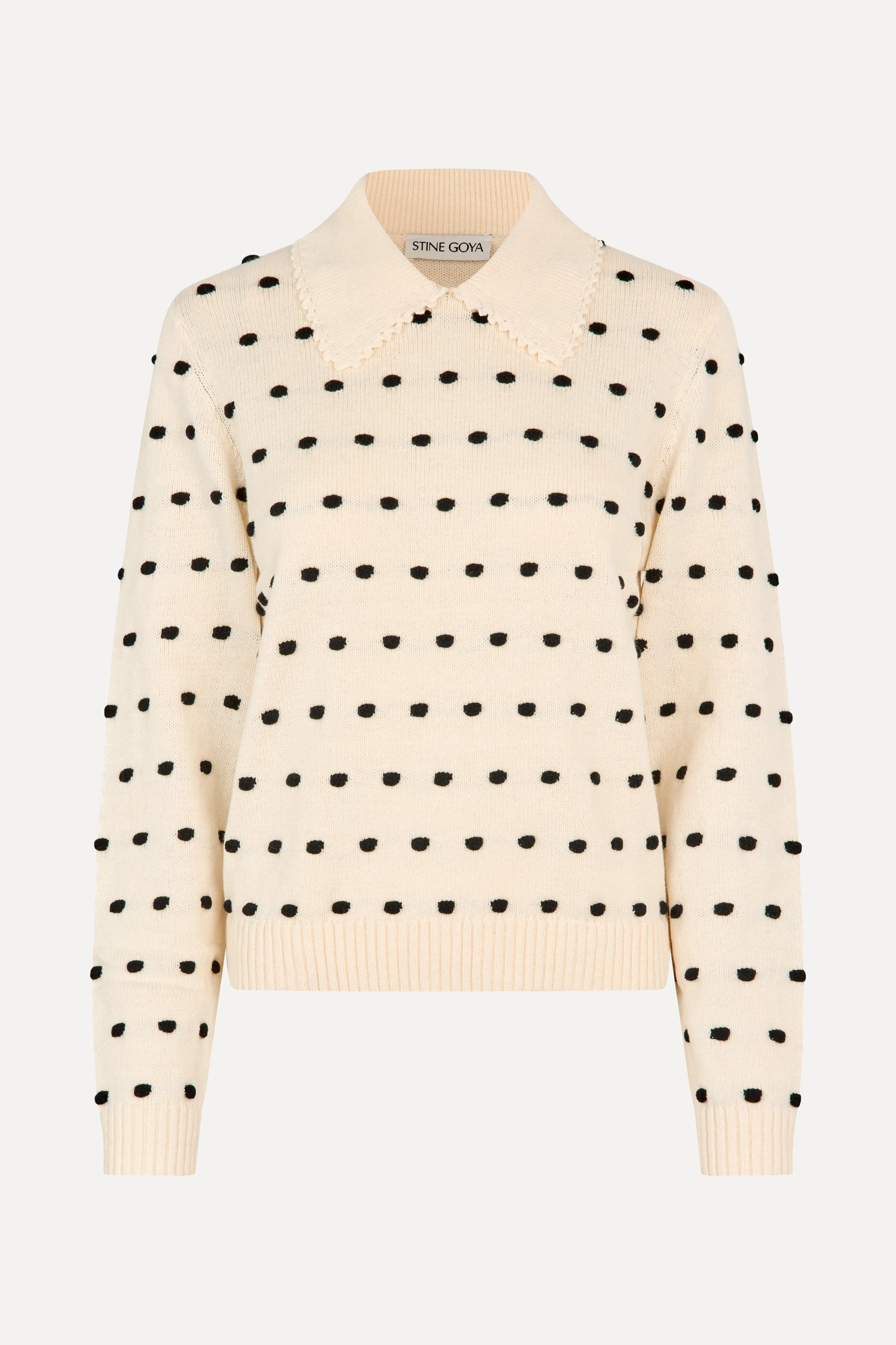 Bobble Polo Collar Sweater - Sunlight Bobbles sold by STINE GOYA product image thumbnail 3