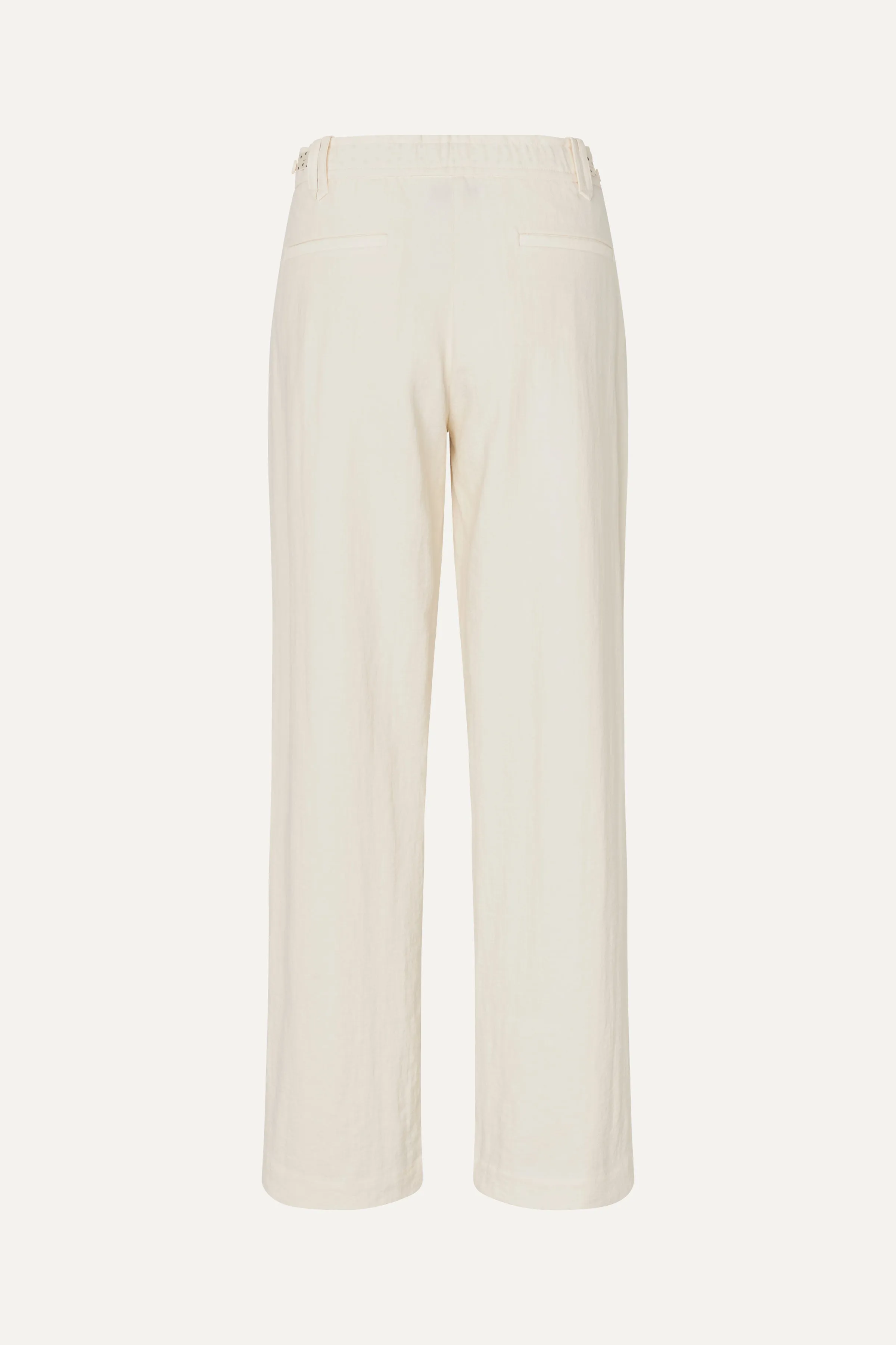 Elastic Detail Tailoring Pants - Eggnog sold by STINE GOYA product image thumbnail 4