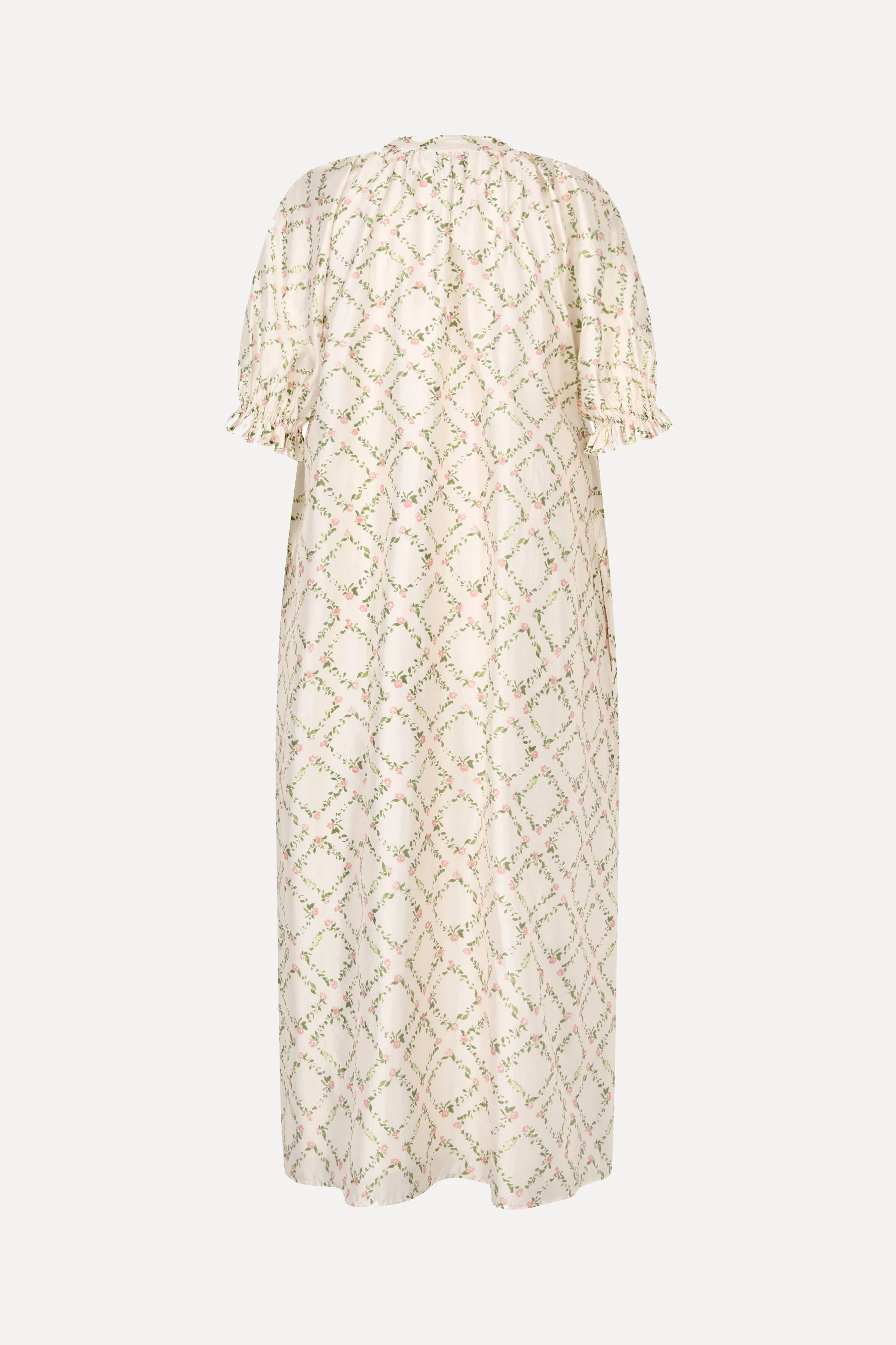 Front Placket Long Dress - Sakura Check Pink sold by STINE GOYA product image thumbnail 4